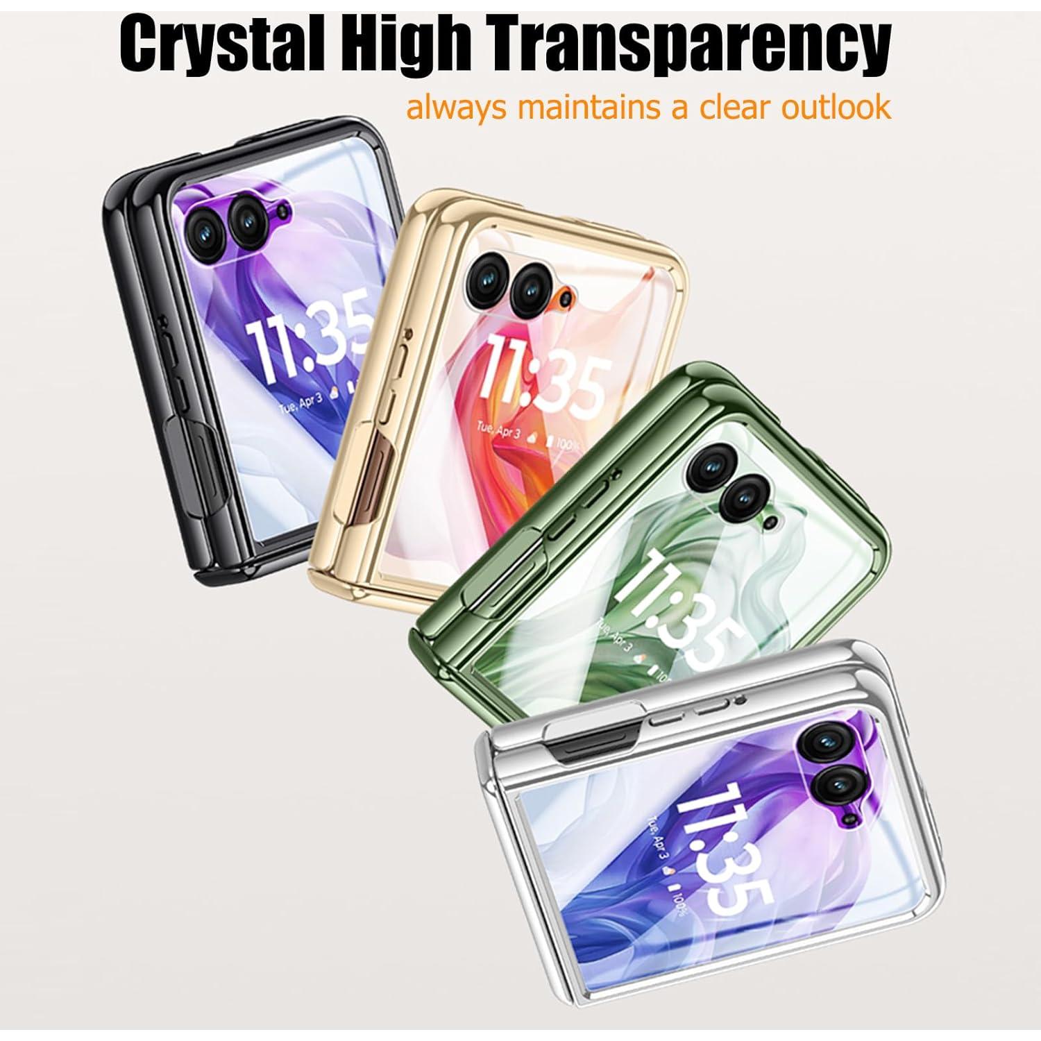 Funda Transparente Clatoxi para Motorola Razr 50 Ultra 2024