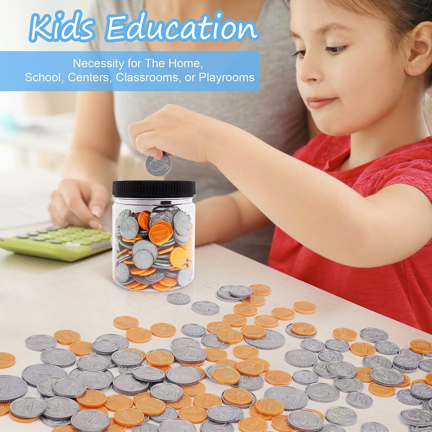 Set de Monedas de Juego Mczxon 250pcs para Niños - Aprendizaje