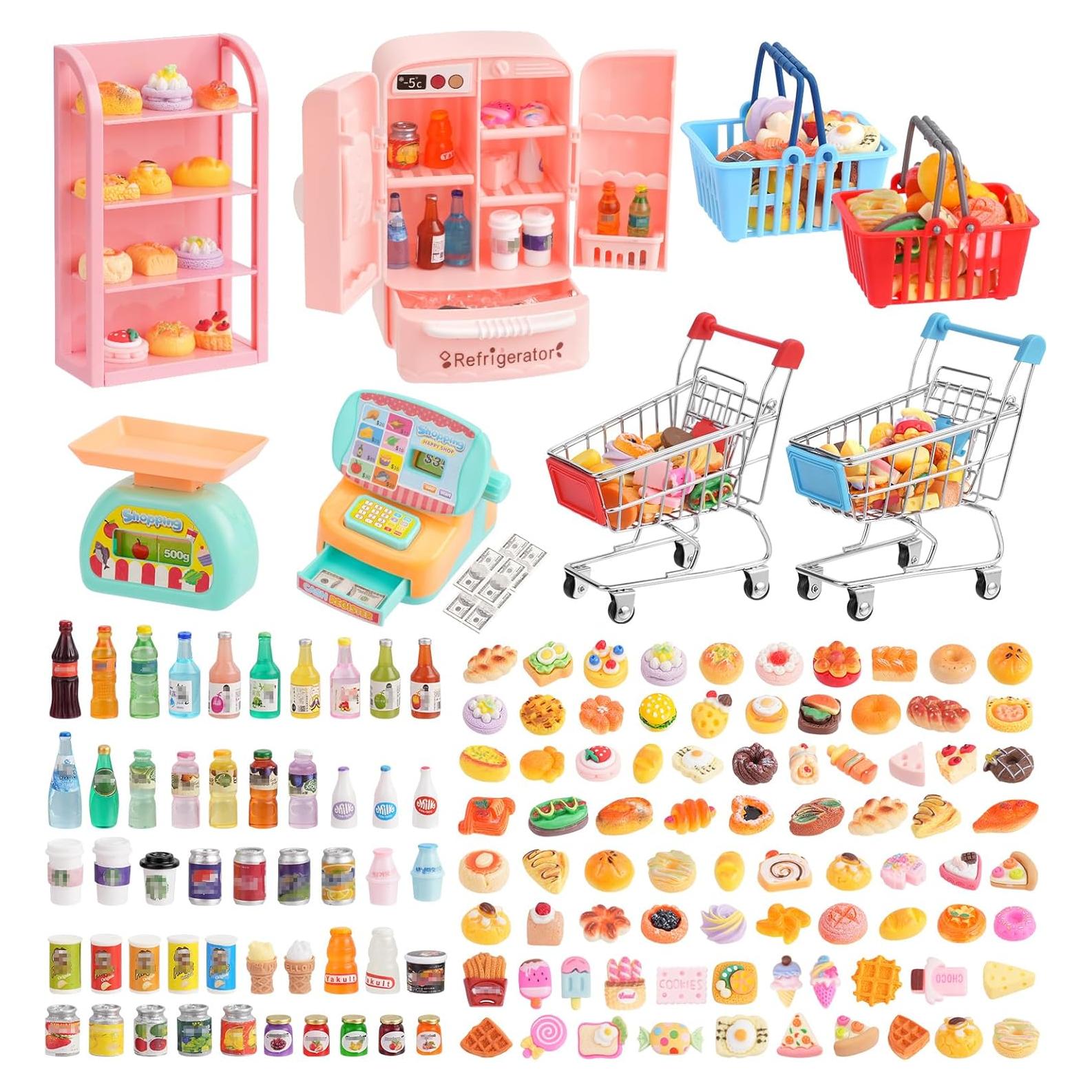 Juego de Mini Carrito de Compras Kapeiluo con Accesorios