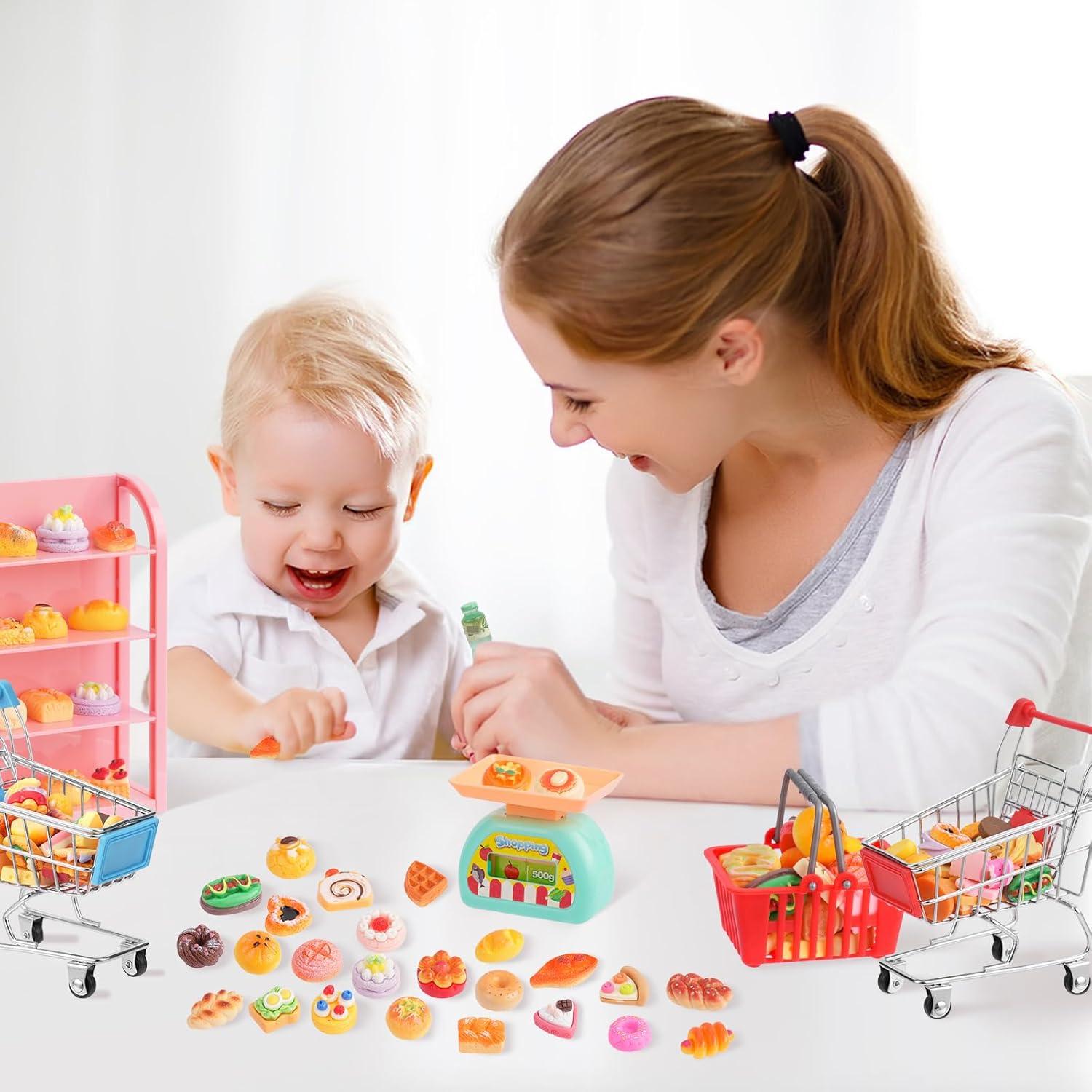 Juego de Mini Carrito de Compras Kapeiluo con Accesorios