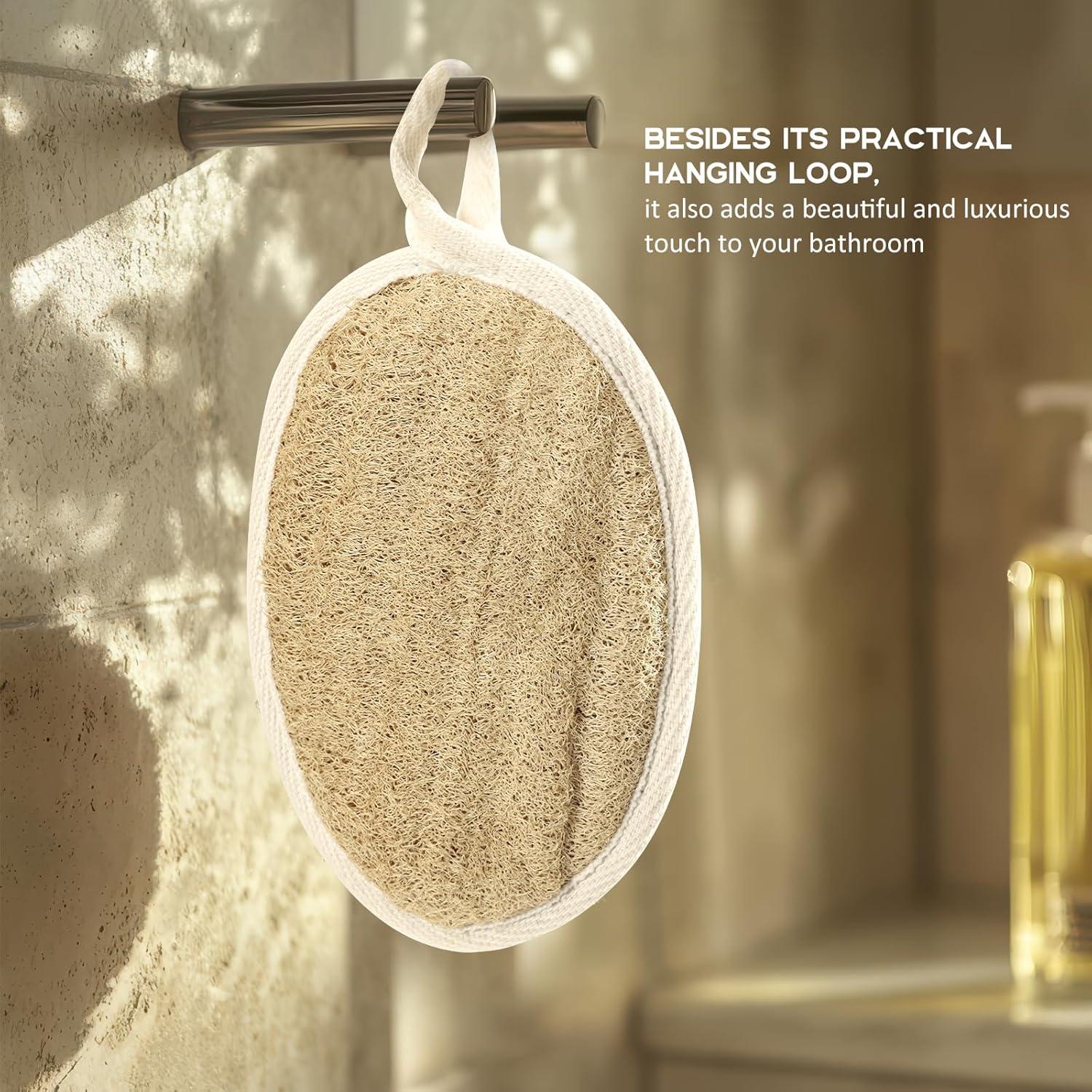 Esponjas de Lufa Natural Isshah - Paquete de 3 Unidades Exfoliantes