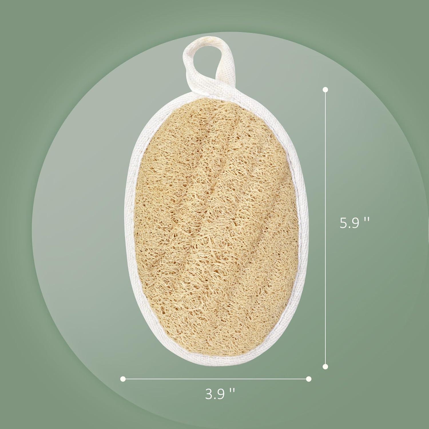 Esponjas de Lufa Natural Isshah - Paquete de 3 Unidades Exfoliantes