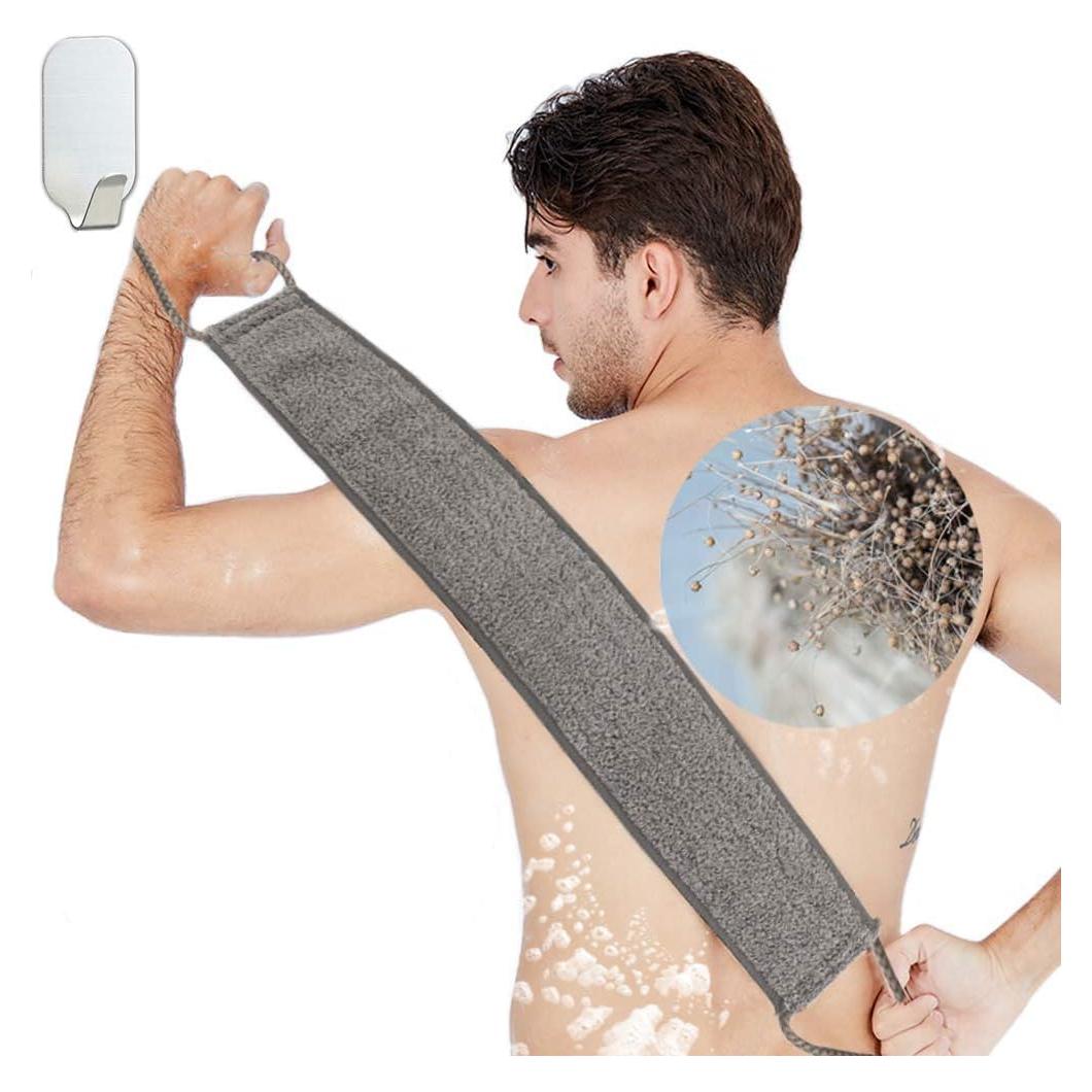 Esponja de Espalda Exfoliante IYOOH de Lino Natural 89cm