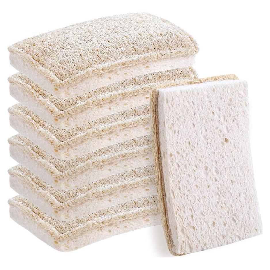 Esponjas de Cocina Ecológicas WANGDA.G 6PCS Biodegradables