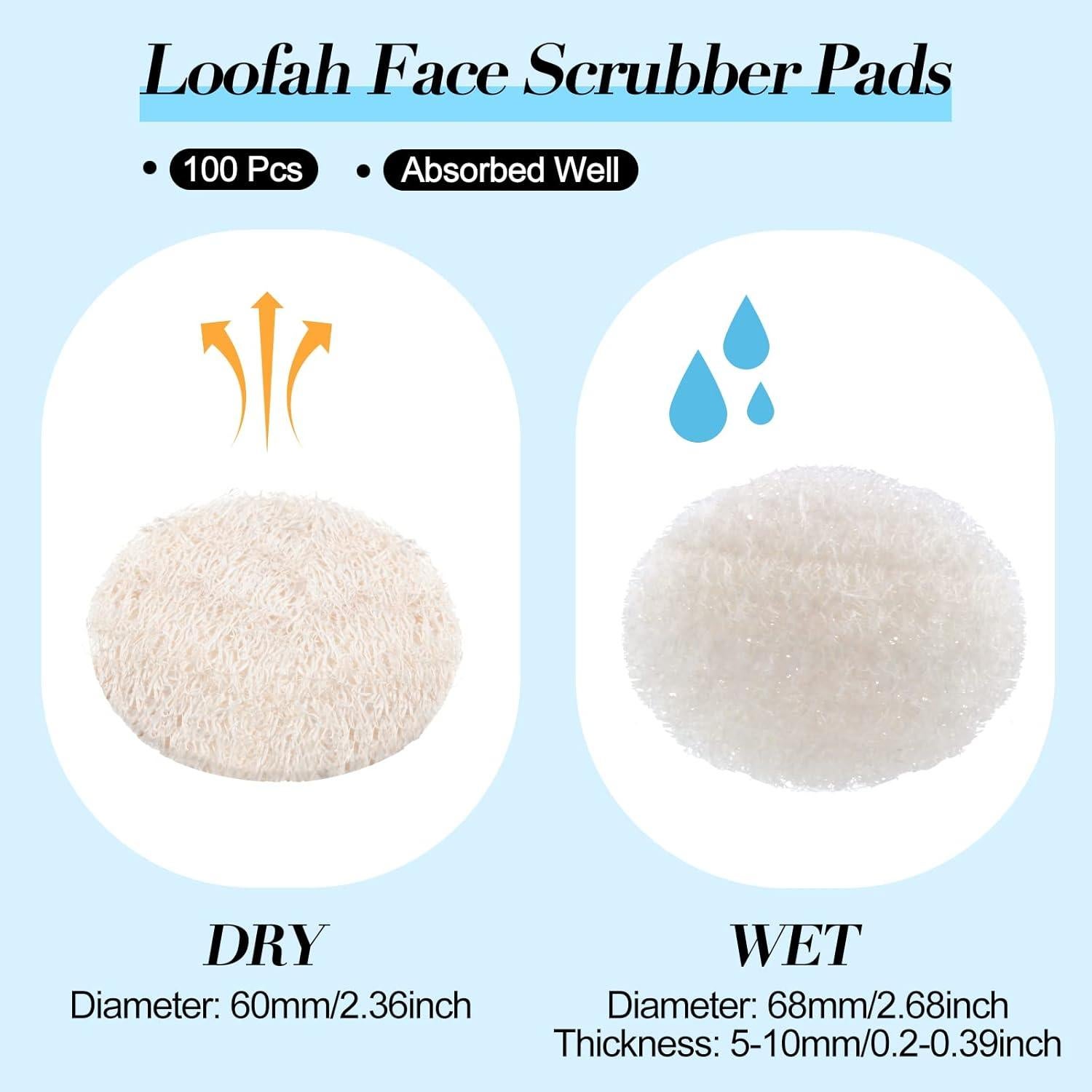 Esponjas Exfoliantes de Lufa Natural Bokon - 100 Pcs 6 cm