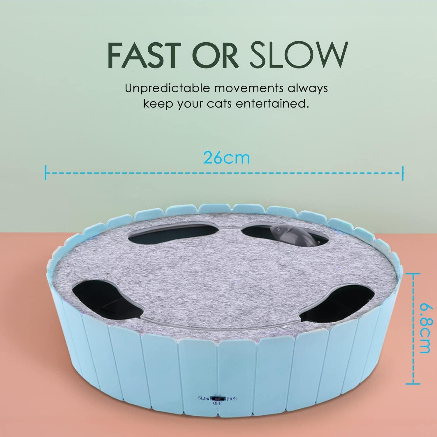 Juguete Interactivo para Gatos Pawaboo Teaser Automático Azul