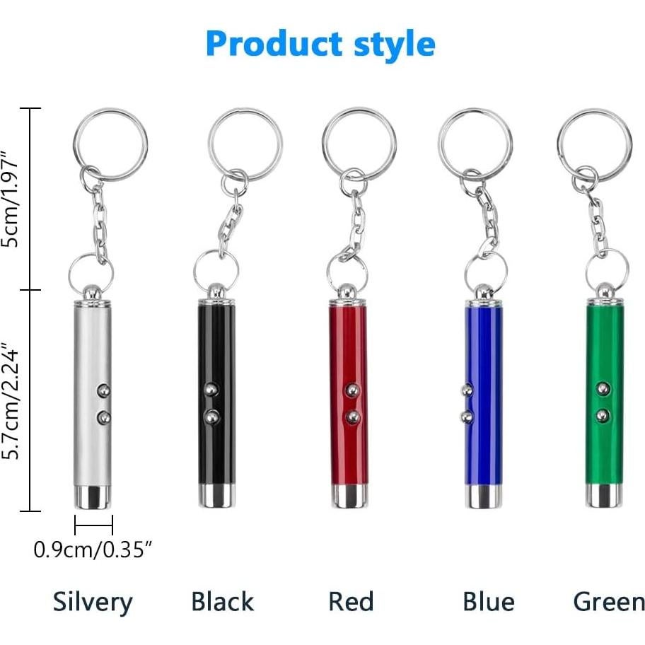 Juguete Interactivo para Gatos y Perros - Puntero Láser LED 6pcs