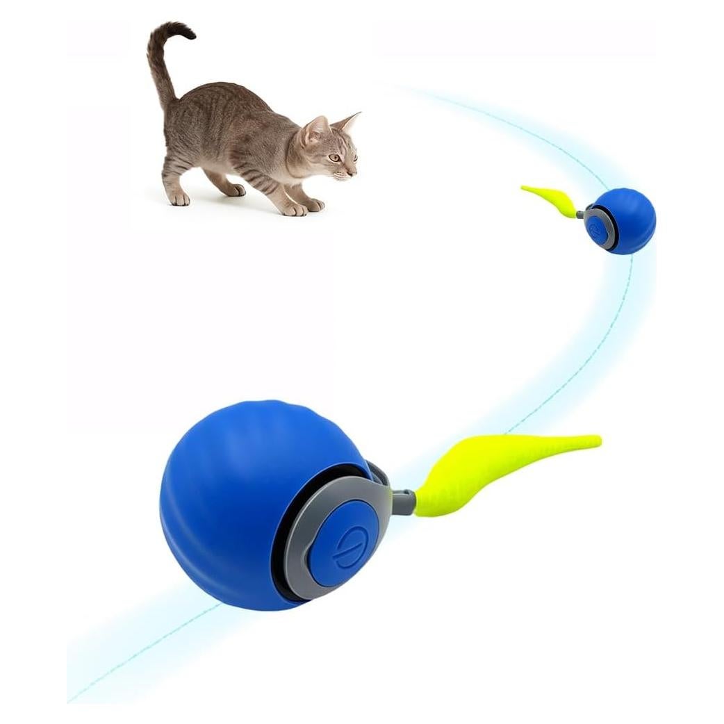 Pelota Interactiva para Gatos Genérico CIB Azul - Juguete Automático