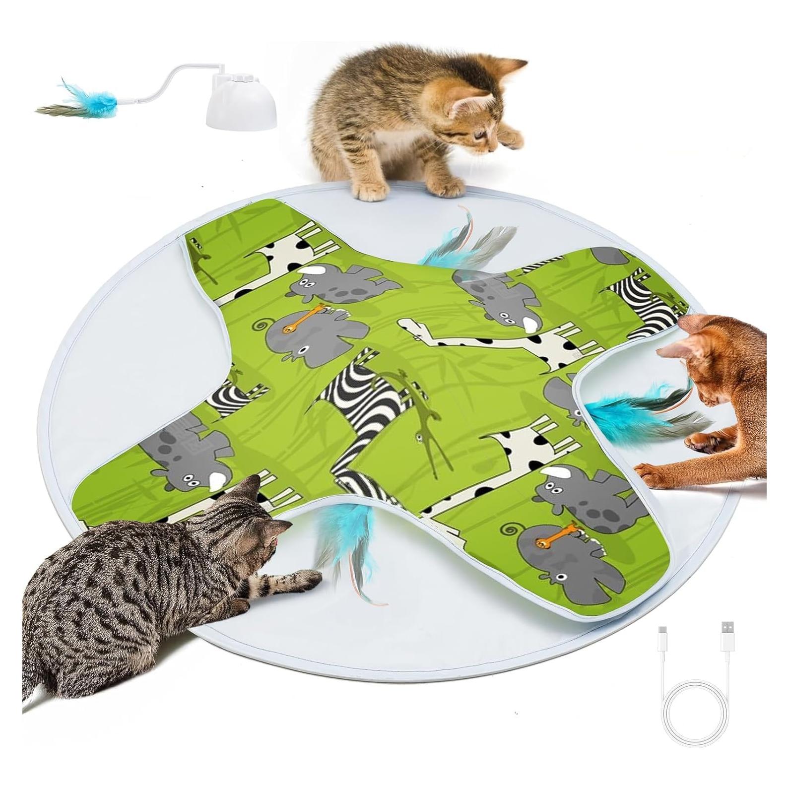 Juguete Interactivo para Gatos LONGJUMP Recargable 10cm