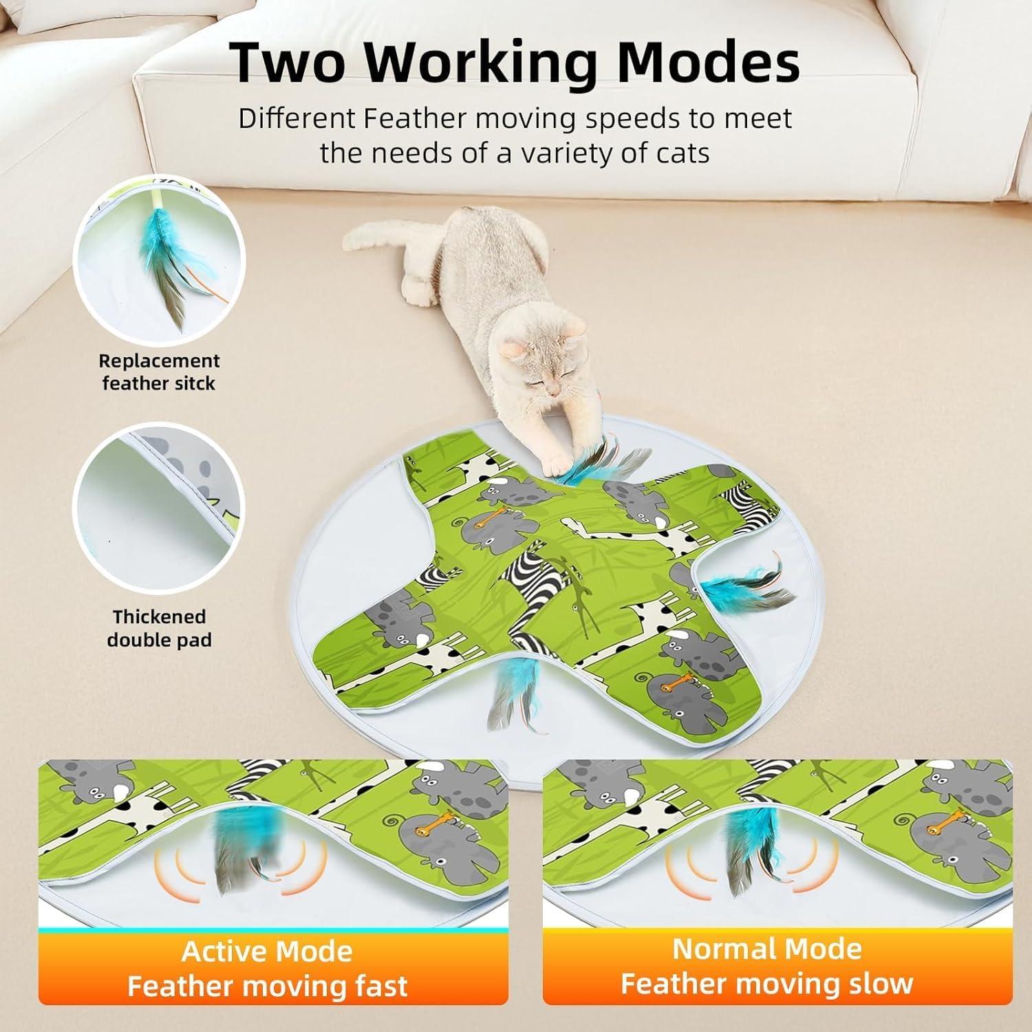 Juguete Interactivo para Gatos LONGJUMP Recargable 10cm