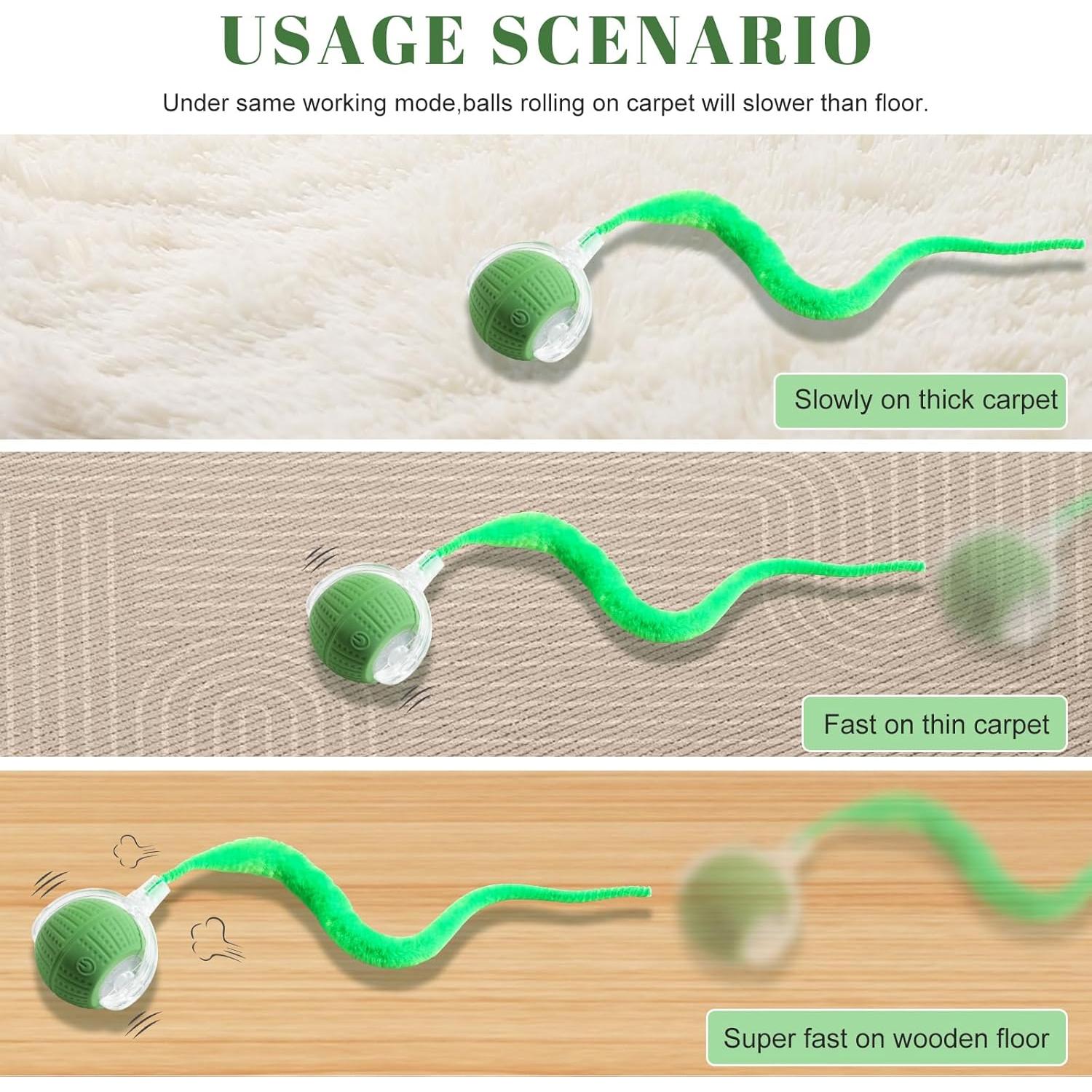 Juguete Interactivo para Gatos NVTED - 3 Modos, 100g