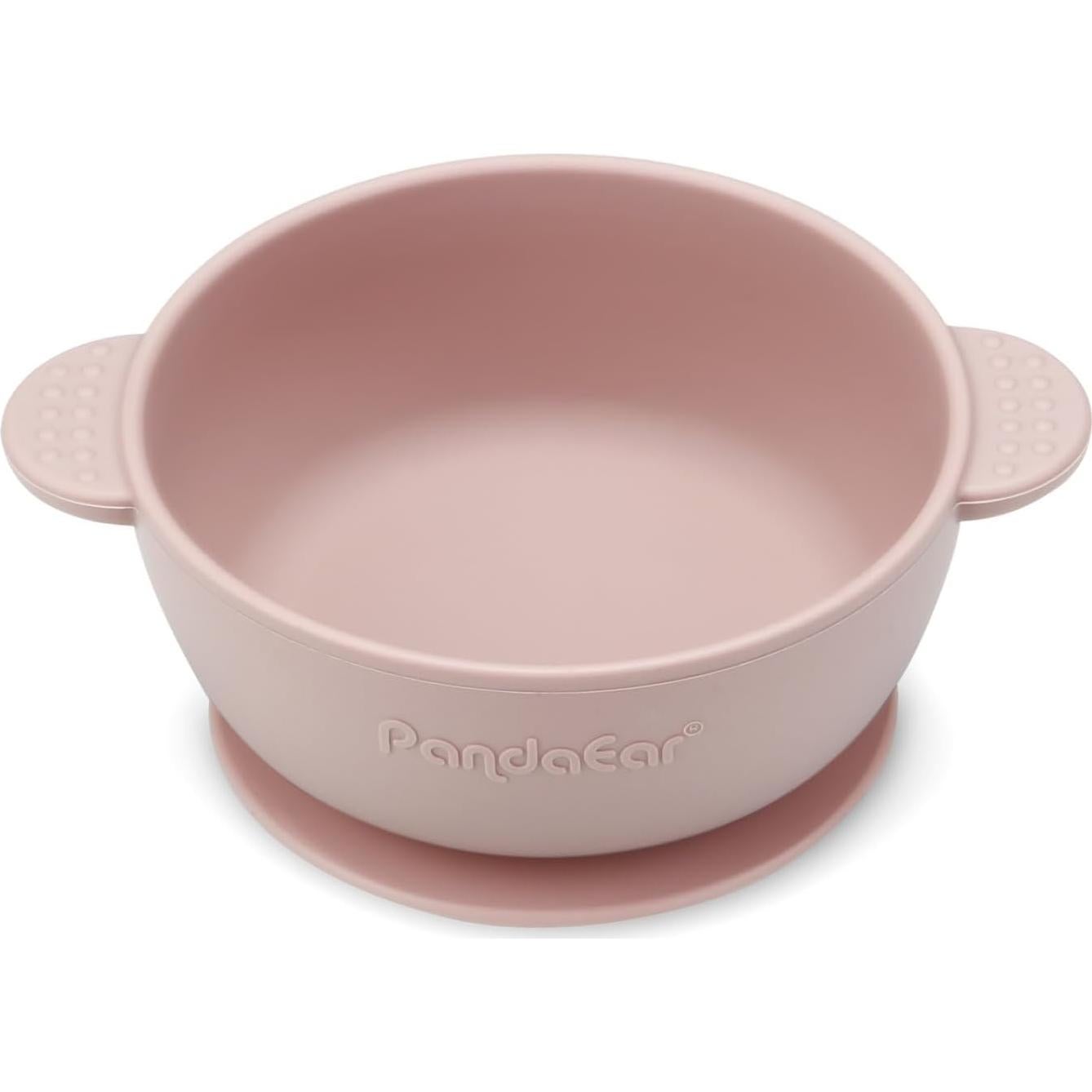 Tazones de Silicona con Succión PandaEar - 3 Piezas Rosa