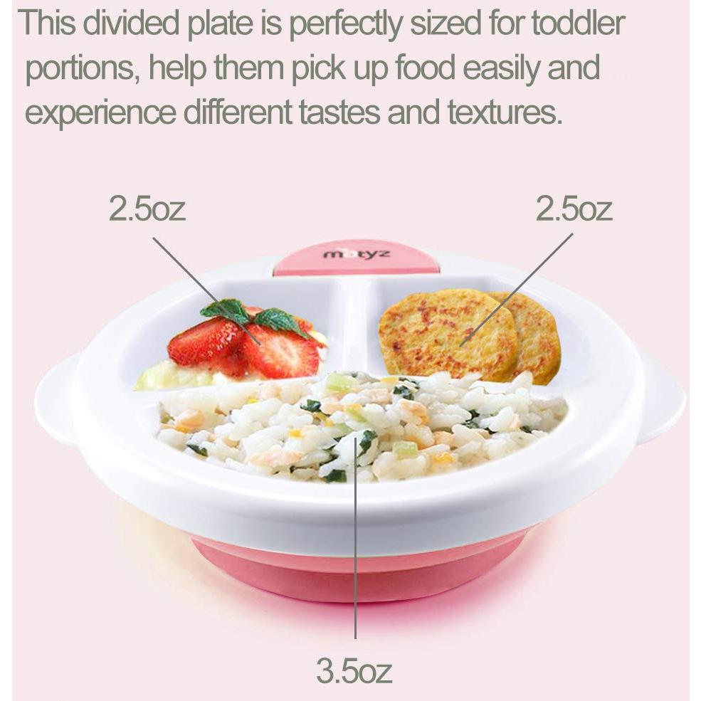 Plato Térmico para Bebés Matyz Rosa con 2 Cucharas y Drenaje