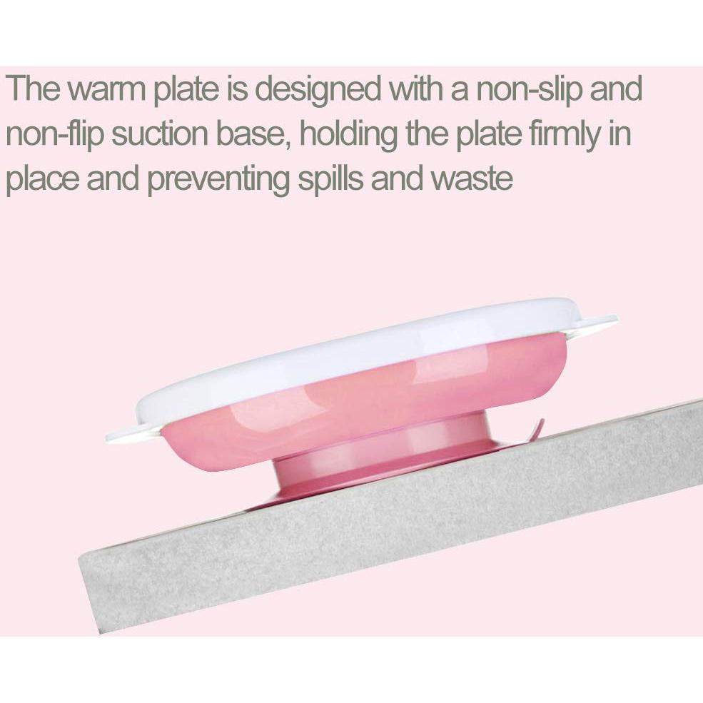 Plato Térmico para Bebés Matyz Rosa con 2 Cucharas y Drenaje