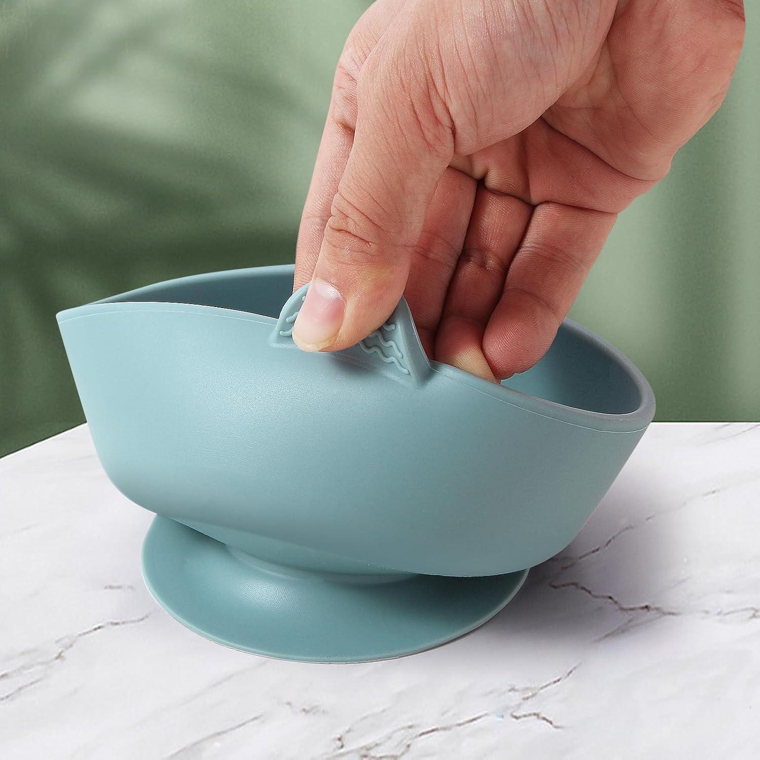 Tazones de Silicona para Bebés Eascrozn - 3 Piezas, 380ml