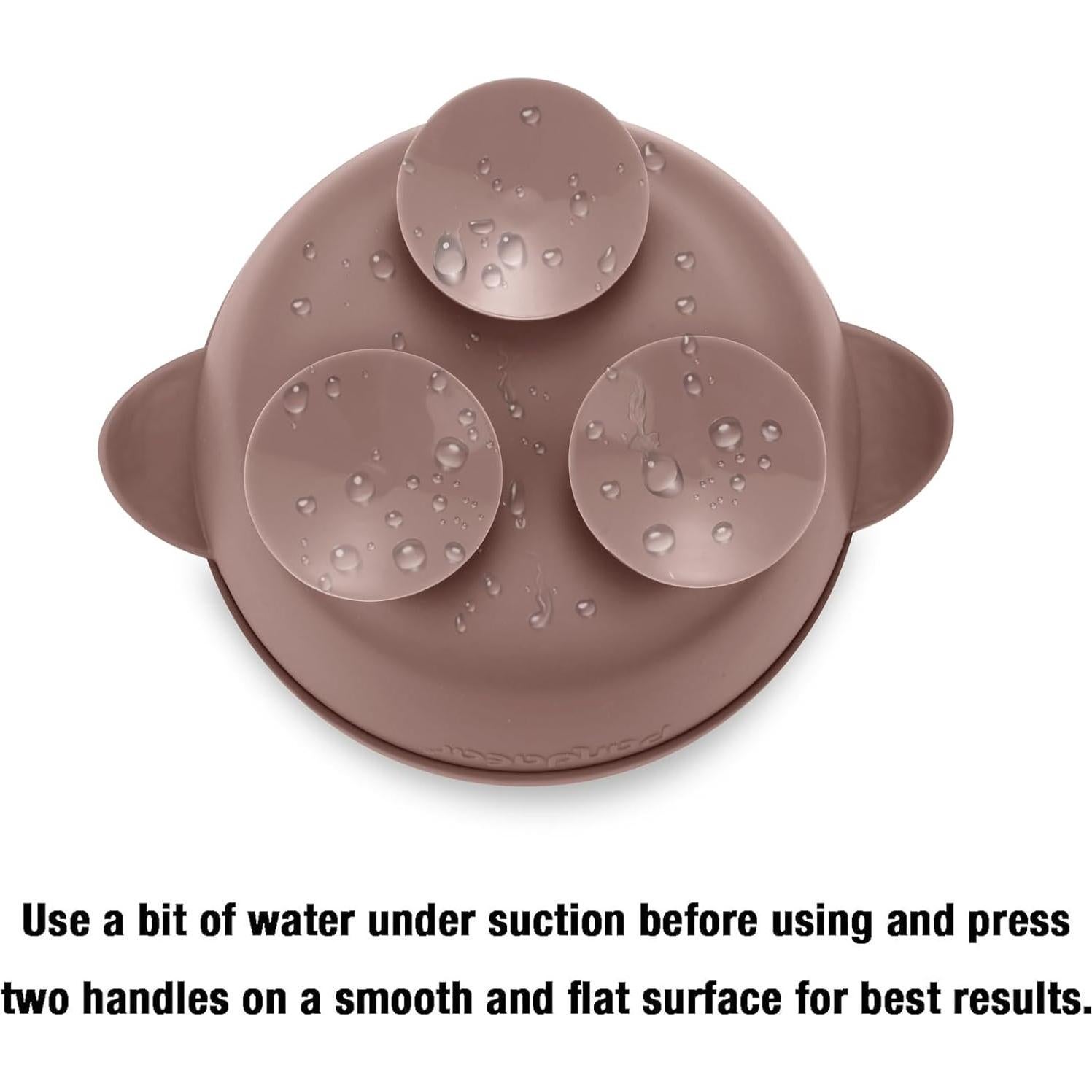 Set de 3 Tazones de Silicona PandaEar para Bebés con Succión