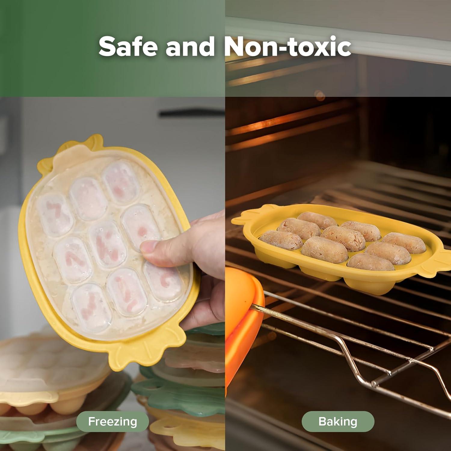 Alimentador de Frutas y Bandeja de Silicona Haakaa - Libre de BPA