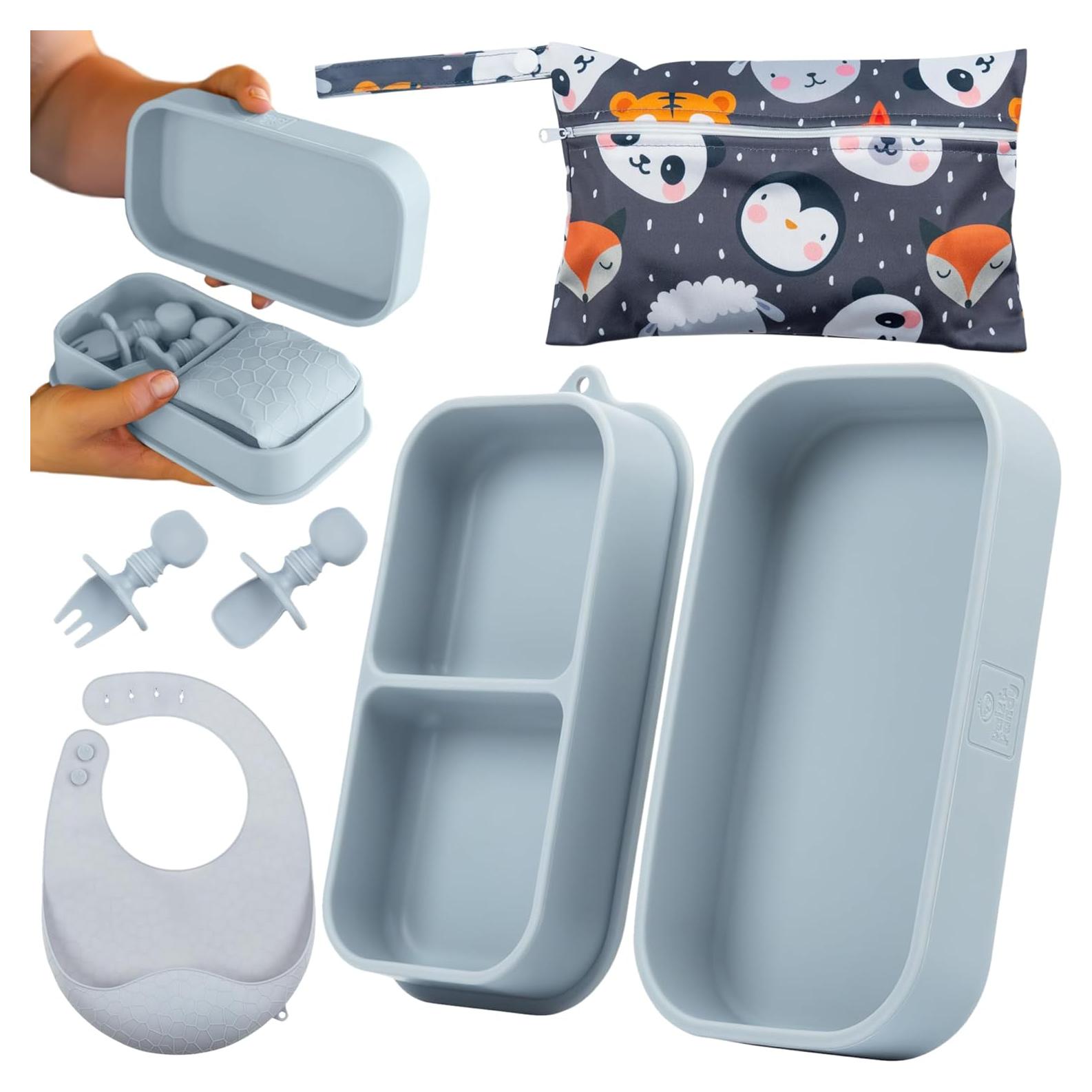 Set de Alimentación Portátil Palz and Pandy - 6 Piezas Silicona