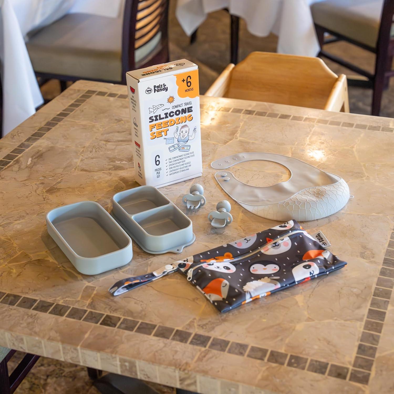 Set de Alimentación Portátil Palz and Pandy - 6 Piezas Silicona