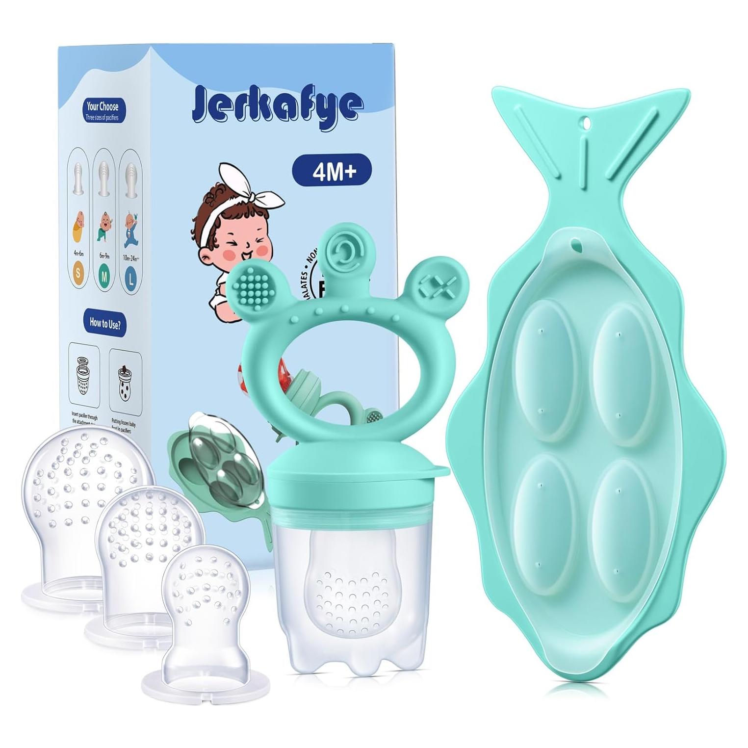 Extractor de Frutas para Bebés Jerkafye con Bandeja Congeladora