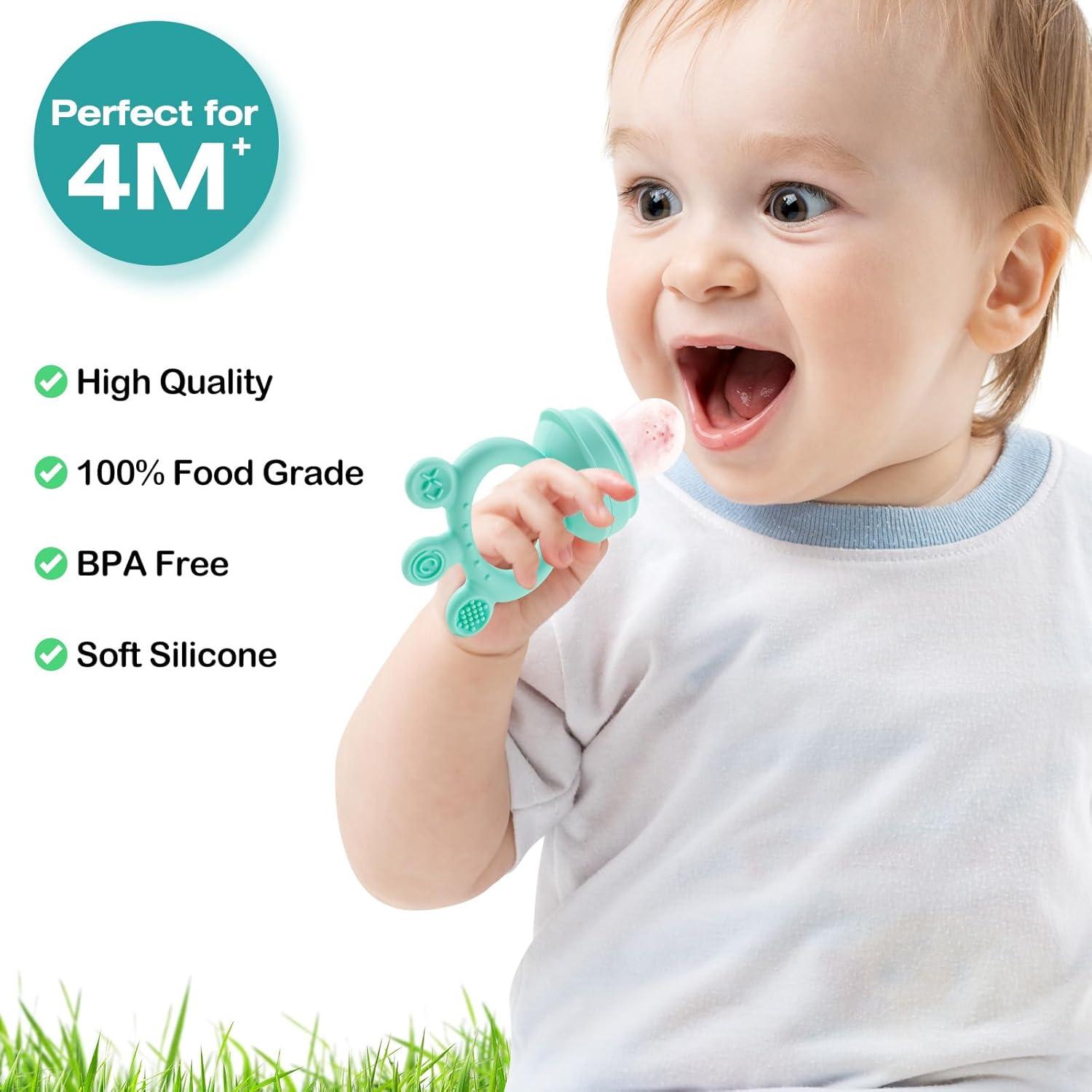 Extractor de Frutas para Bebés Jerkafye con Bandeja Congeladora