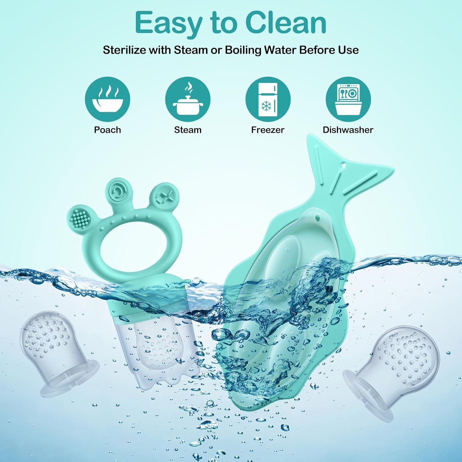 Extractor de Frutas para Bebés Jerkafye con Bandeja Congeladora