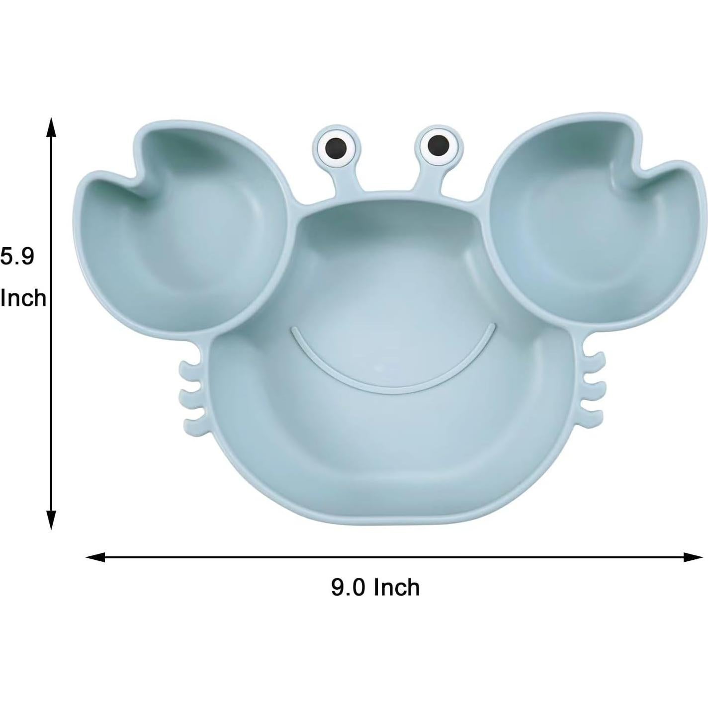 Plato de Succión de Silicona PandaEar 2 Piezas Cangrejo