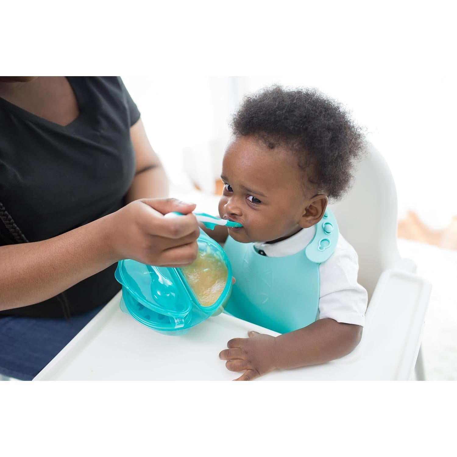 Tazón de Viaje Dr. Brown's con Cuchara, Dividido, 4m+, BPA Free