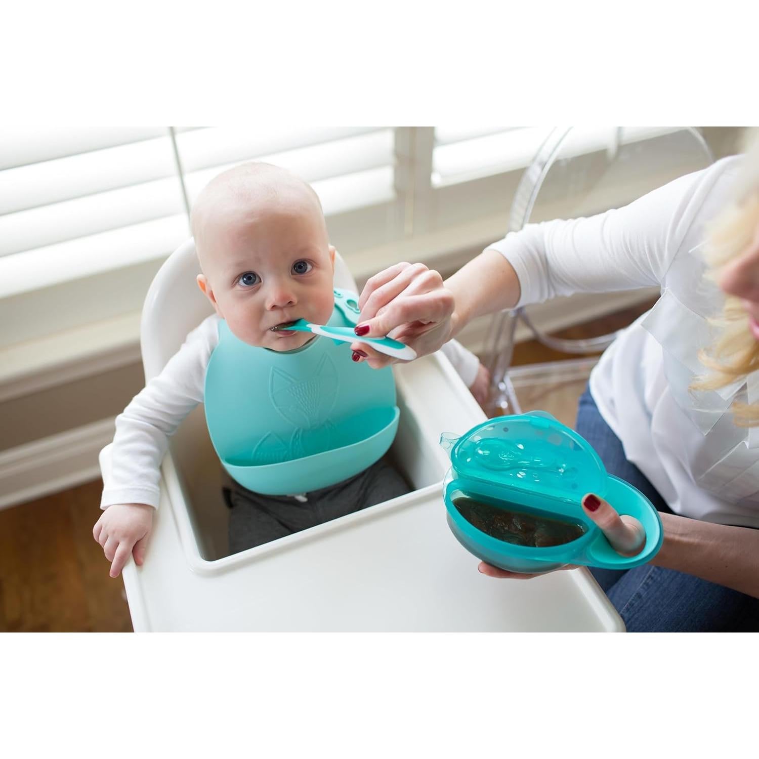 Tazón de Viaje Dr. Brown's con Cuchara, Dividido, 4m+, BPA Free