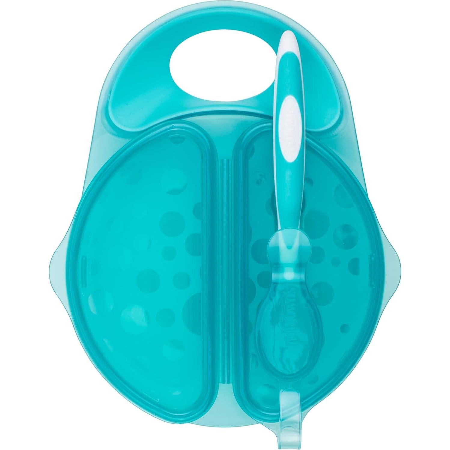 Tazón de Viaje Dr. Brown's con Cuchara, Dividido, 4m+, BPA Free