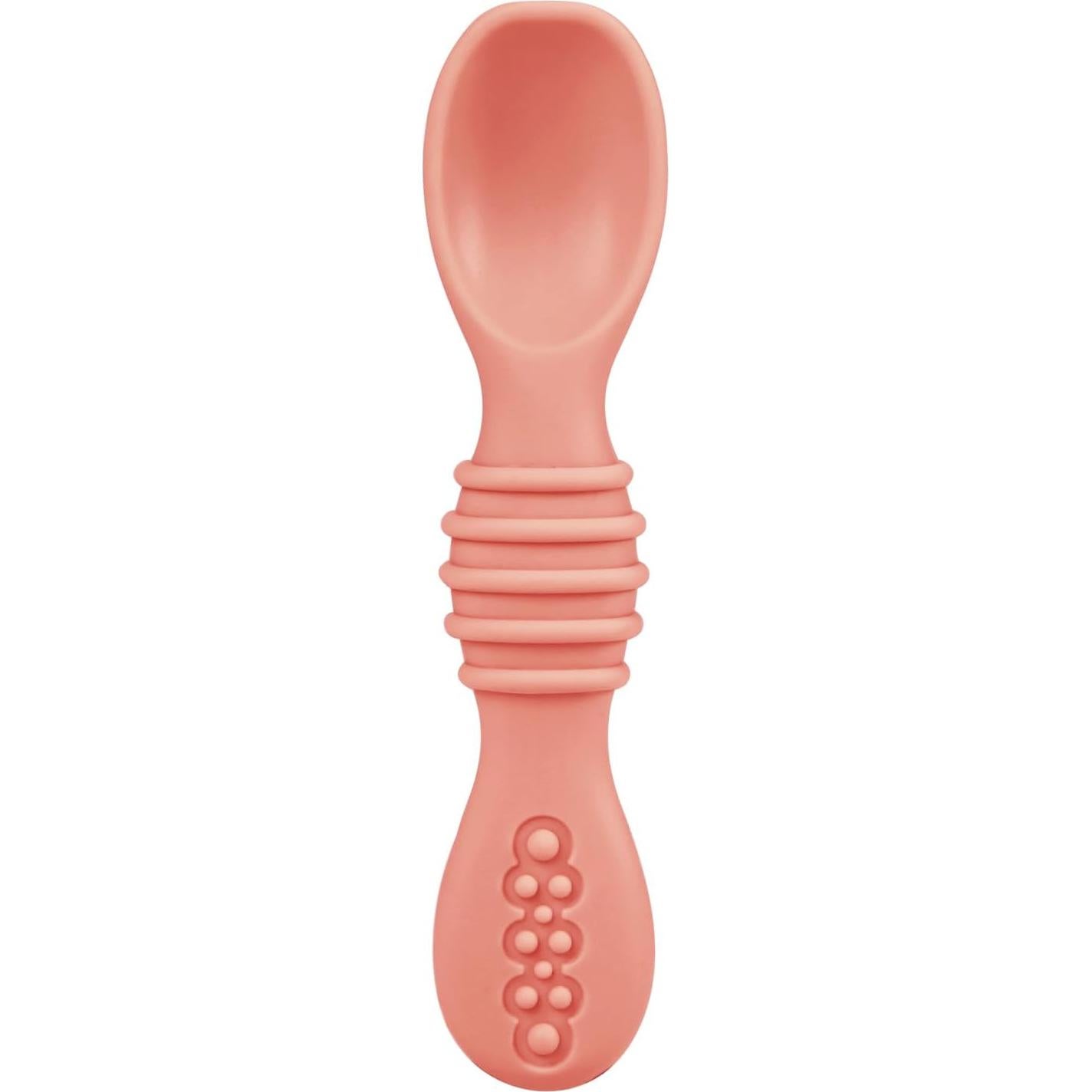 Cucharas de Silicona PandaEar 6 Piezas para Bebés 6-12 Meses