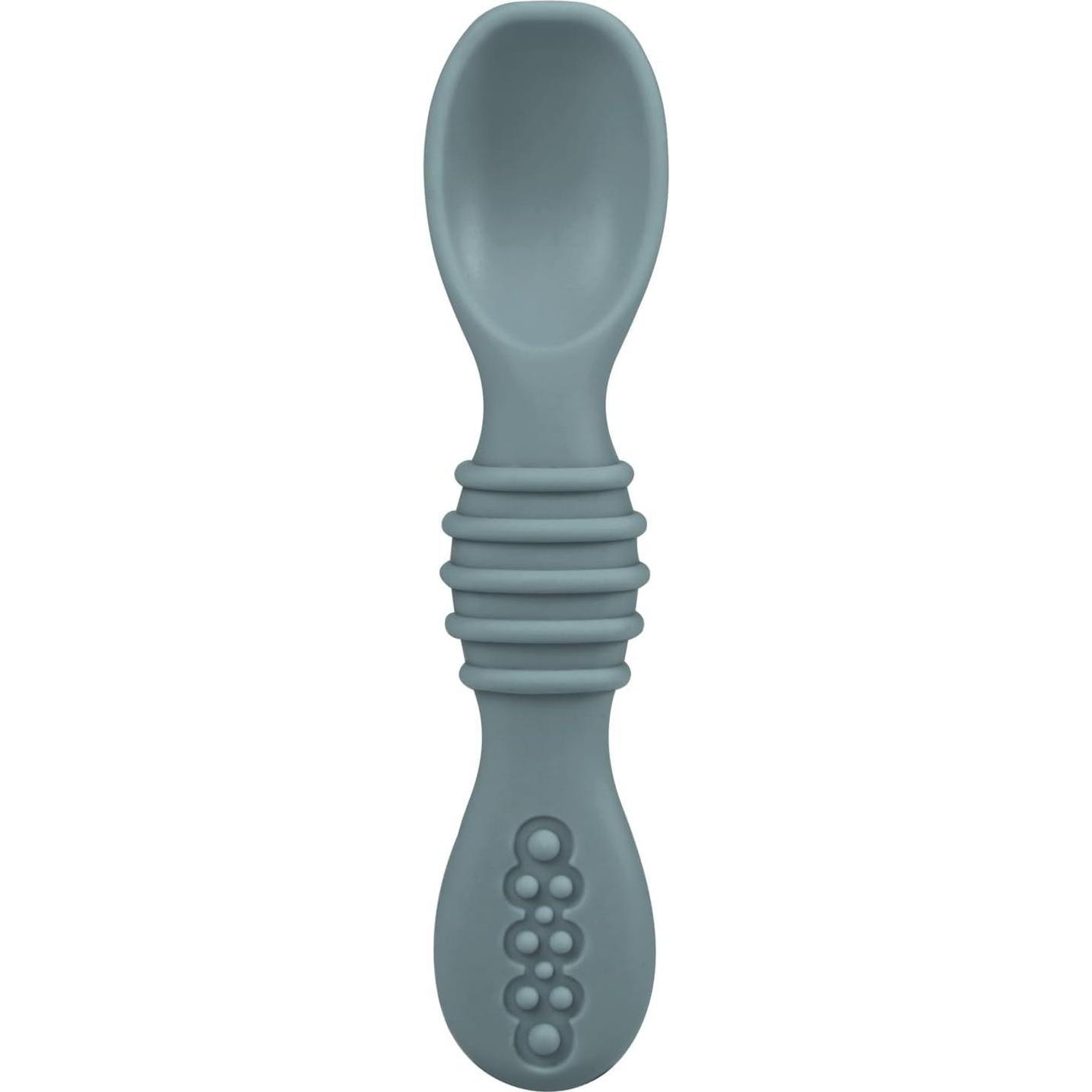 Cucharas de Silicona PandaEar 6 Piezas para Bebés 6-12 Meses