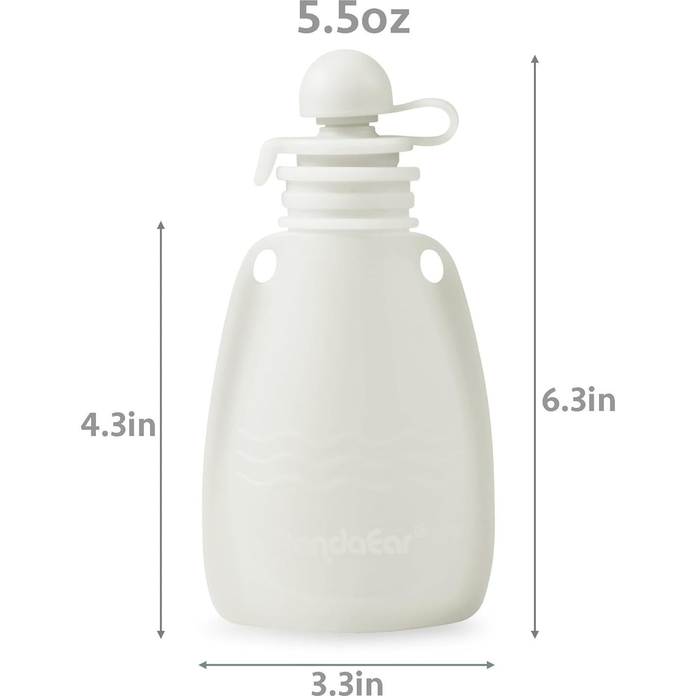 Bolsas de Silicona Reutilizables PandaEar para Bebés 3 Pzas