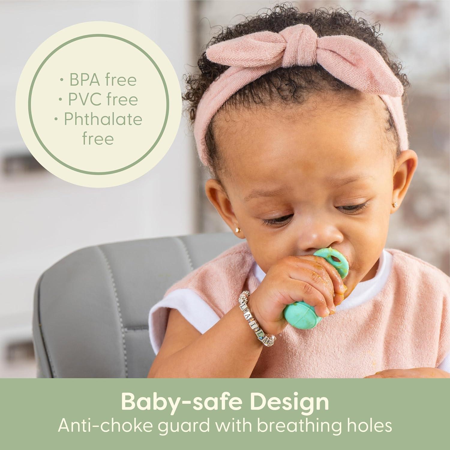 Cucharas de Silicona para Bebés UpwardBaby 3 Piezas Antiasfixia