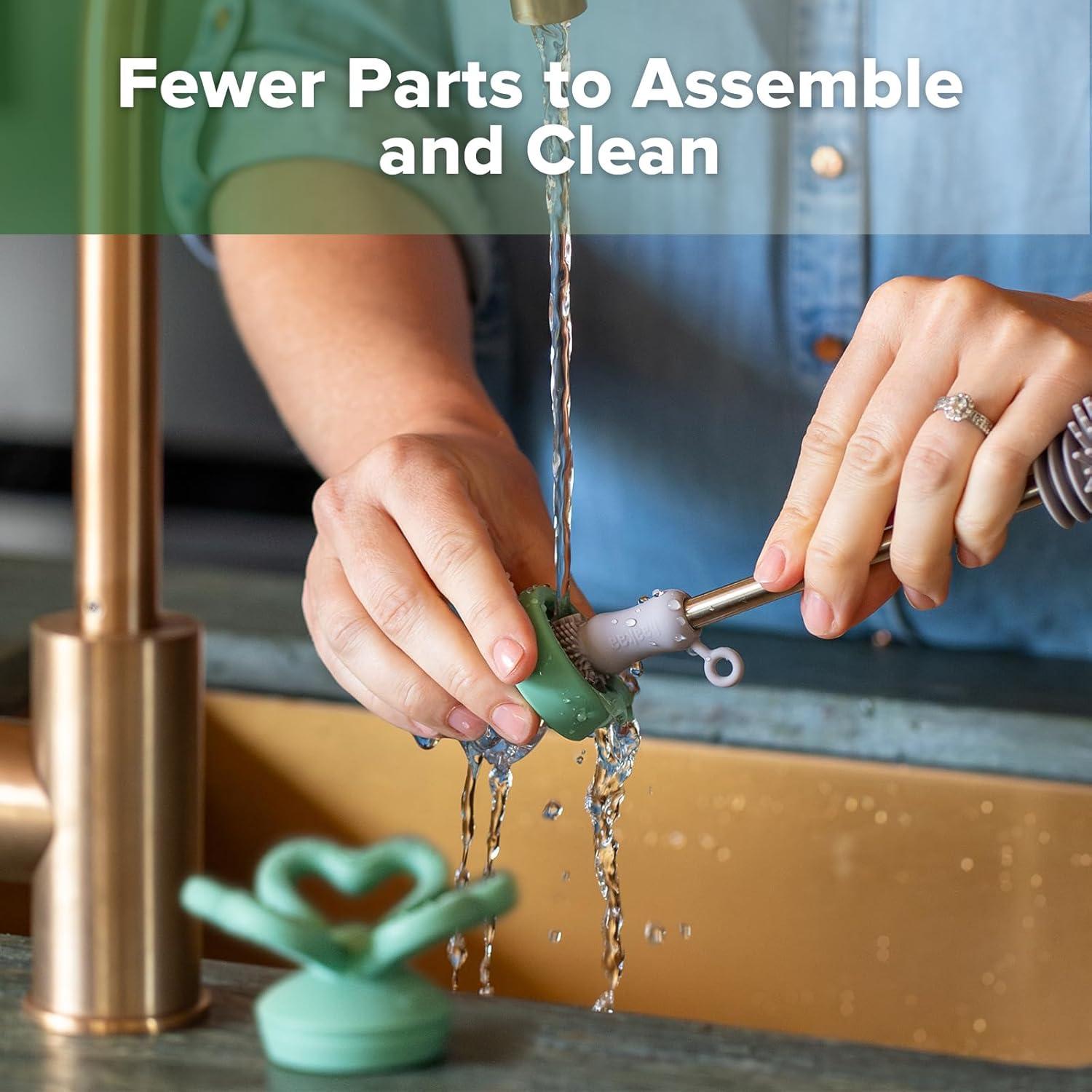 Alimentador de Frutas y Popsicle Haakaa Verde Guisante 4M+