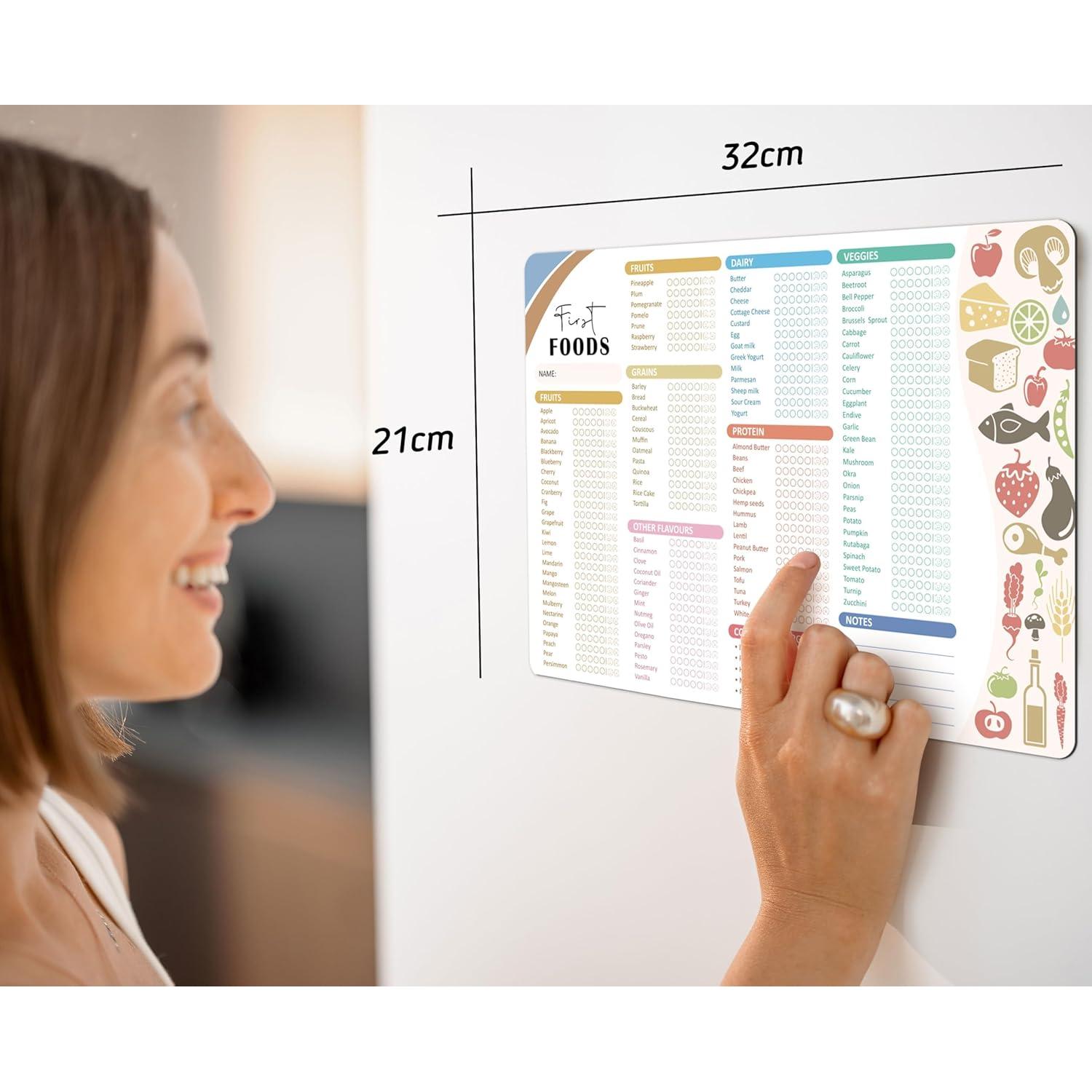 Rastreador de Primeros Alimentos para Bebés BIROYAL 30.48x20.32cm