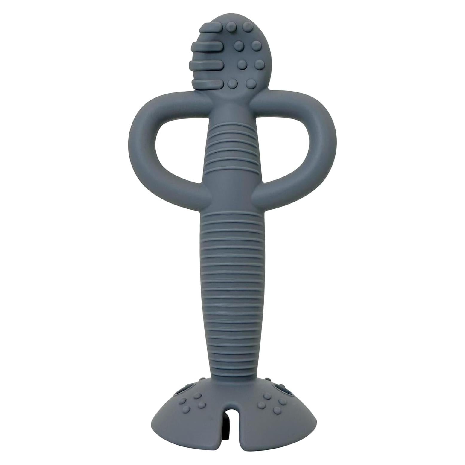 Cuchara de Entrenamiento Busy Baby Pewter - Silicona 100% Grado Alimenticio