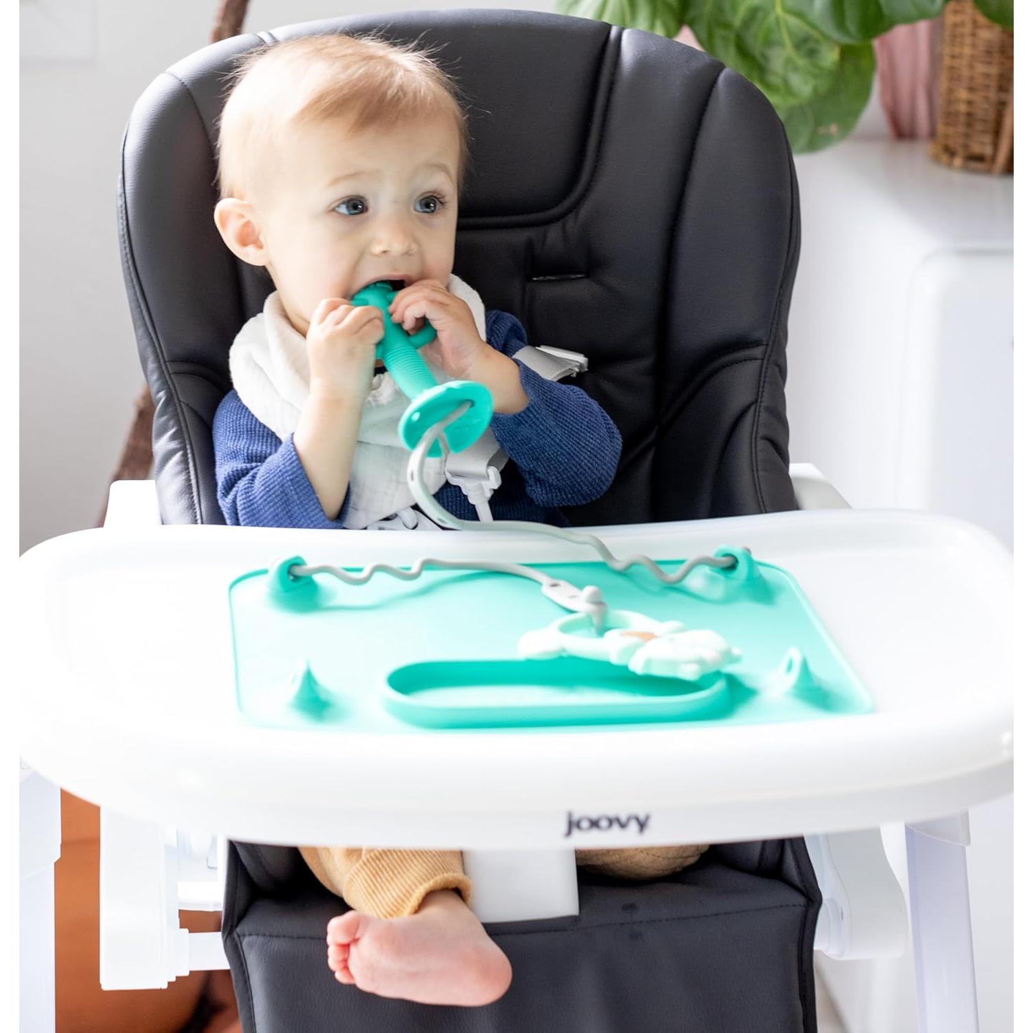 Cuchara de Entrenamiento Busy Baby Pewter - Silicona 100% Grado Alimenticio