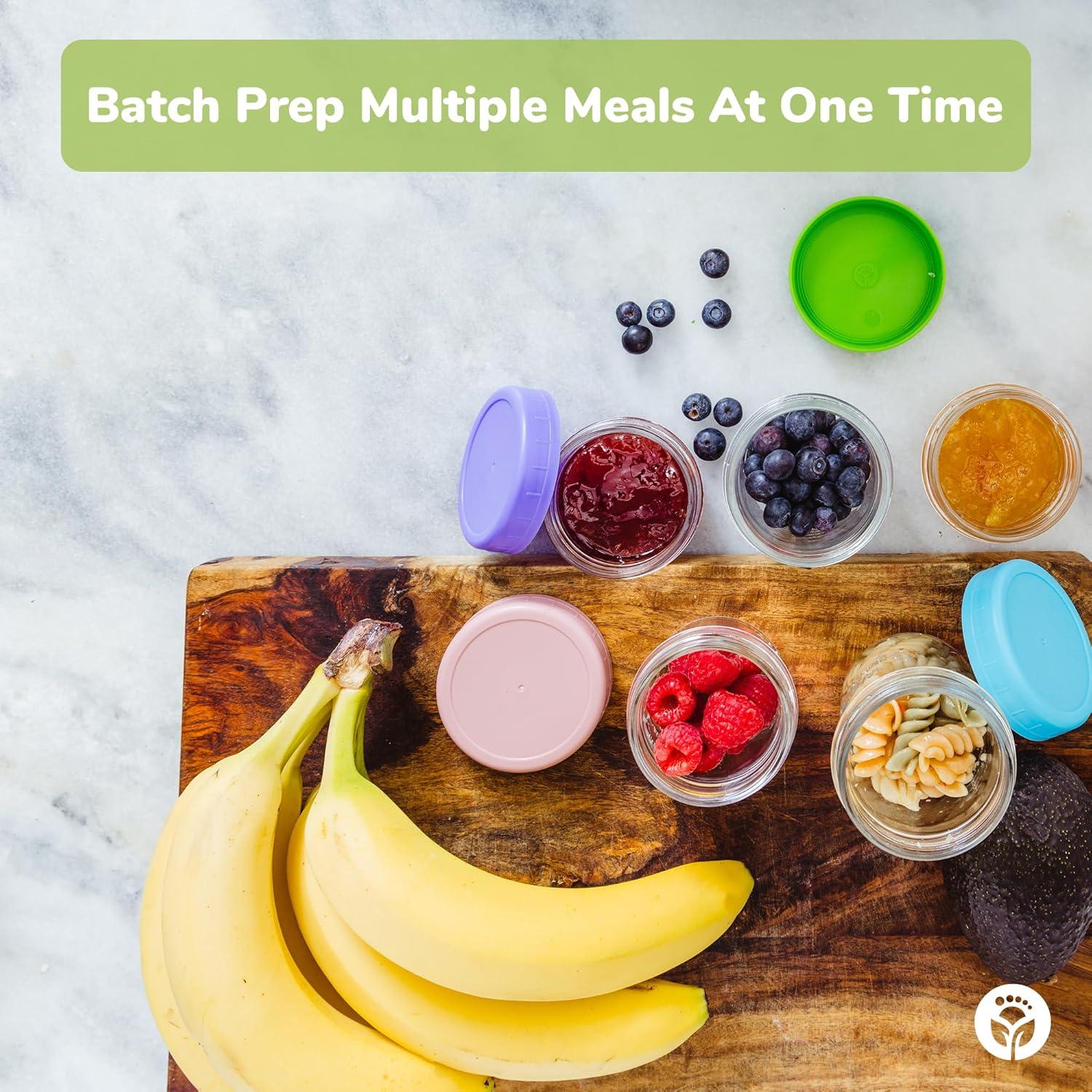 Frascos de Almacenamiento de Comida para Bebés WeeSprout 237ml Set de 8