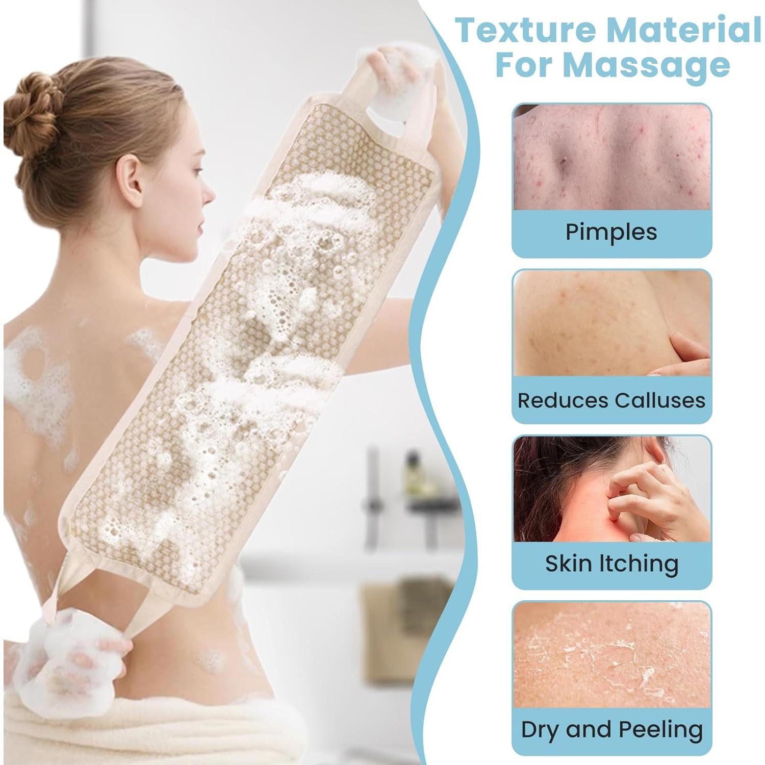 Esfregador de Espalda SAMIYUE de Jute Natural 83.8 cm