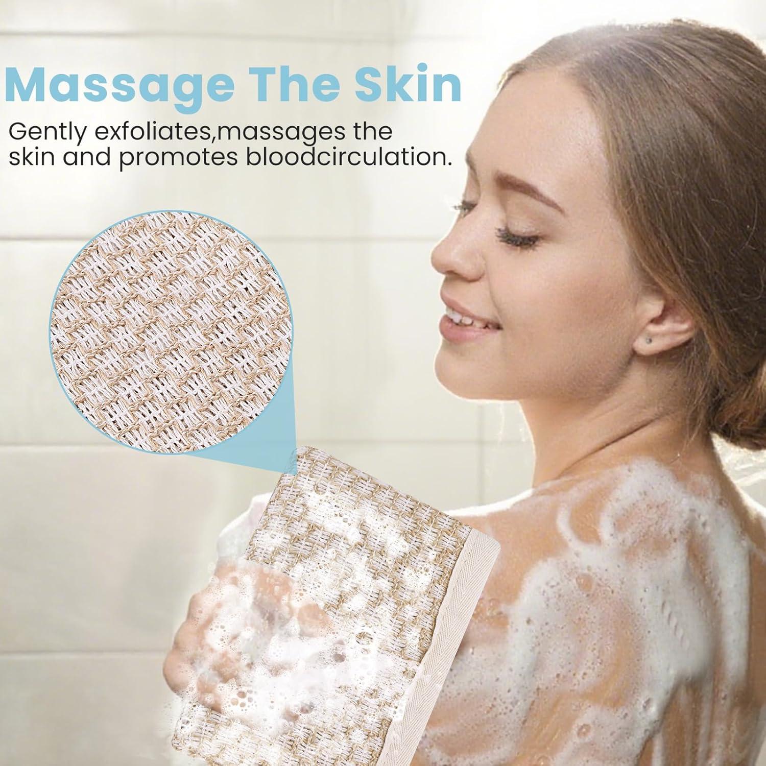 Esfregador de Espalda SAMIYUE de Jute Natural 83.8 cm