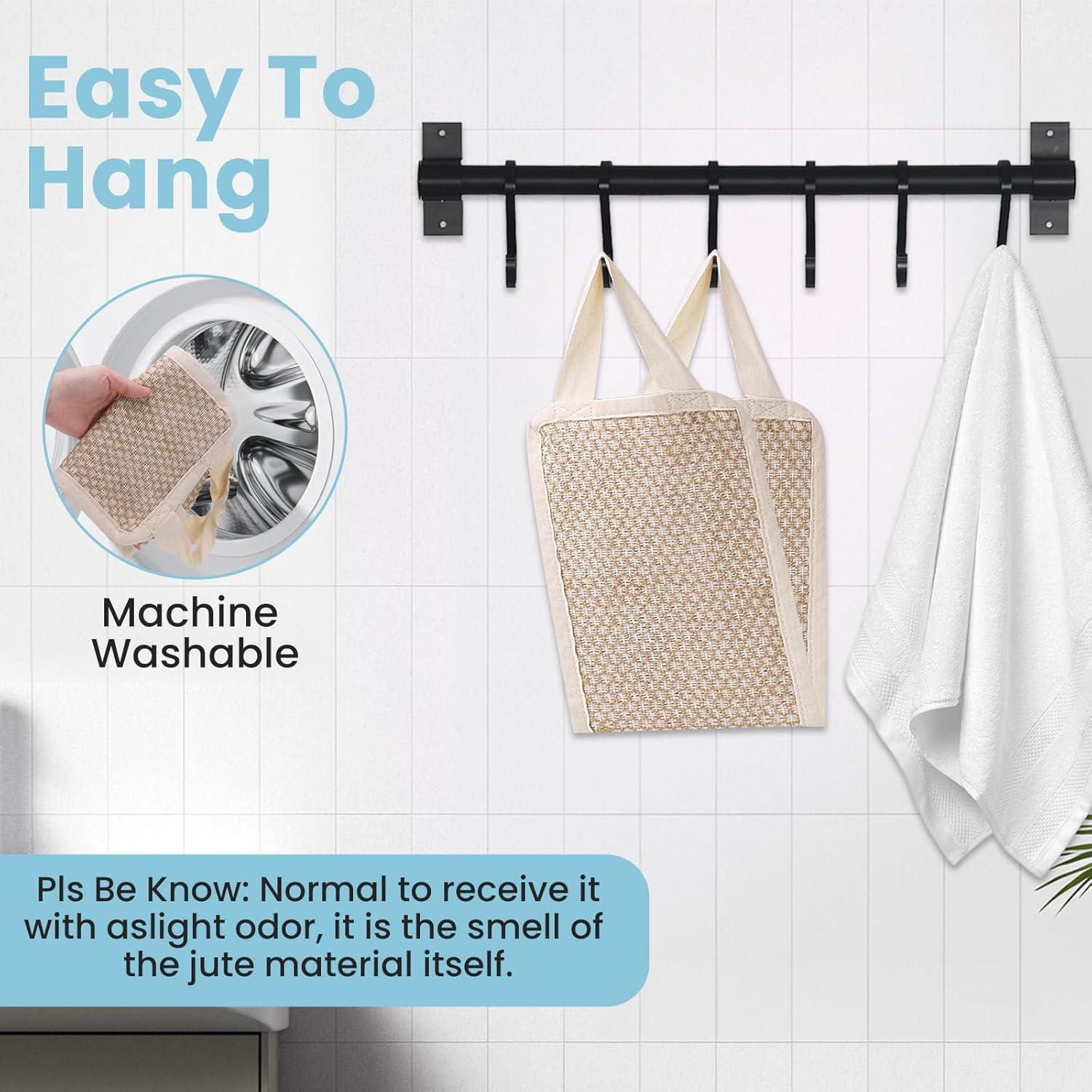 Esfregador de Espalda SAMIYUE de Jute Natural 83.8 cm