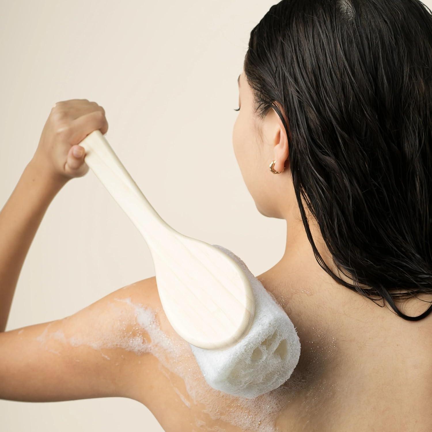 Cepillo de Baño Loofah EcoTools - Mango Largo, 2 Unidades