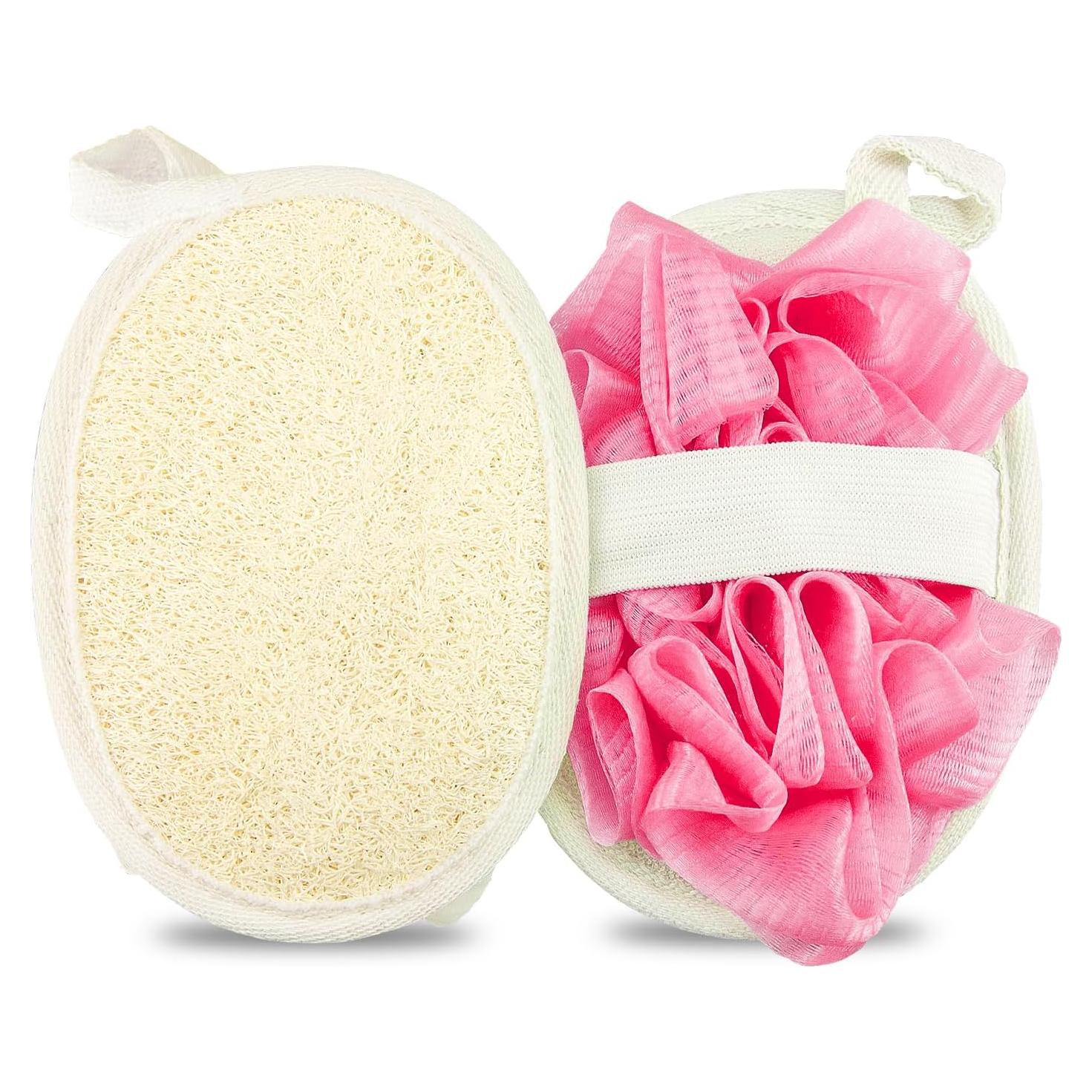 Esponja de Lufa Natural de Viaje NORXUAZE 2 Pcs Exfoliante