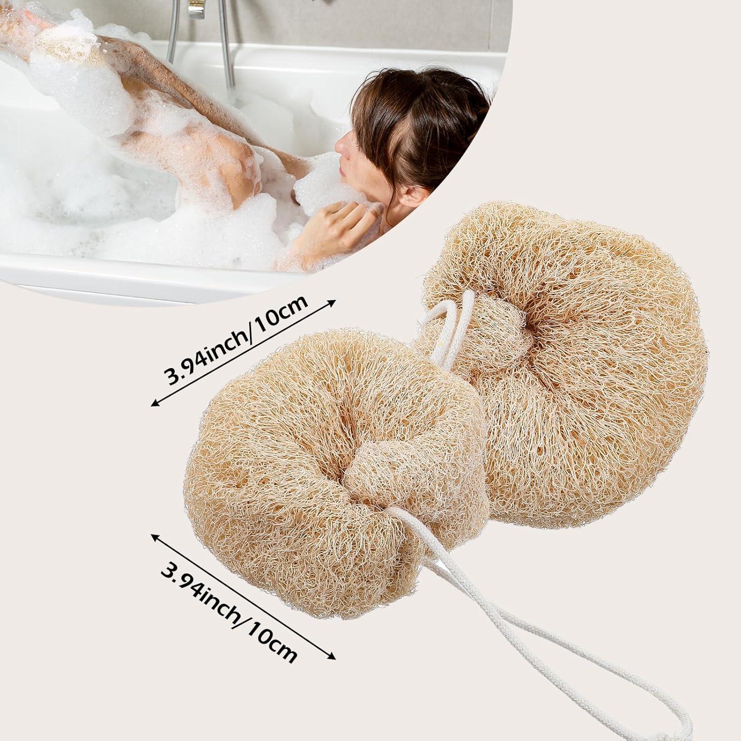 Esponja Natural de Lufa Exfoliante YBEATY 2 Pcs 10x10 cm