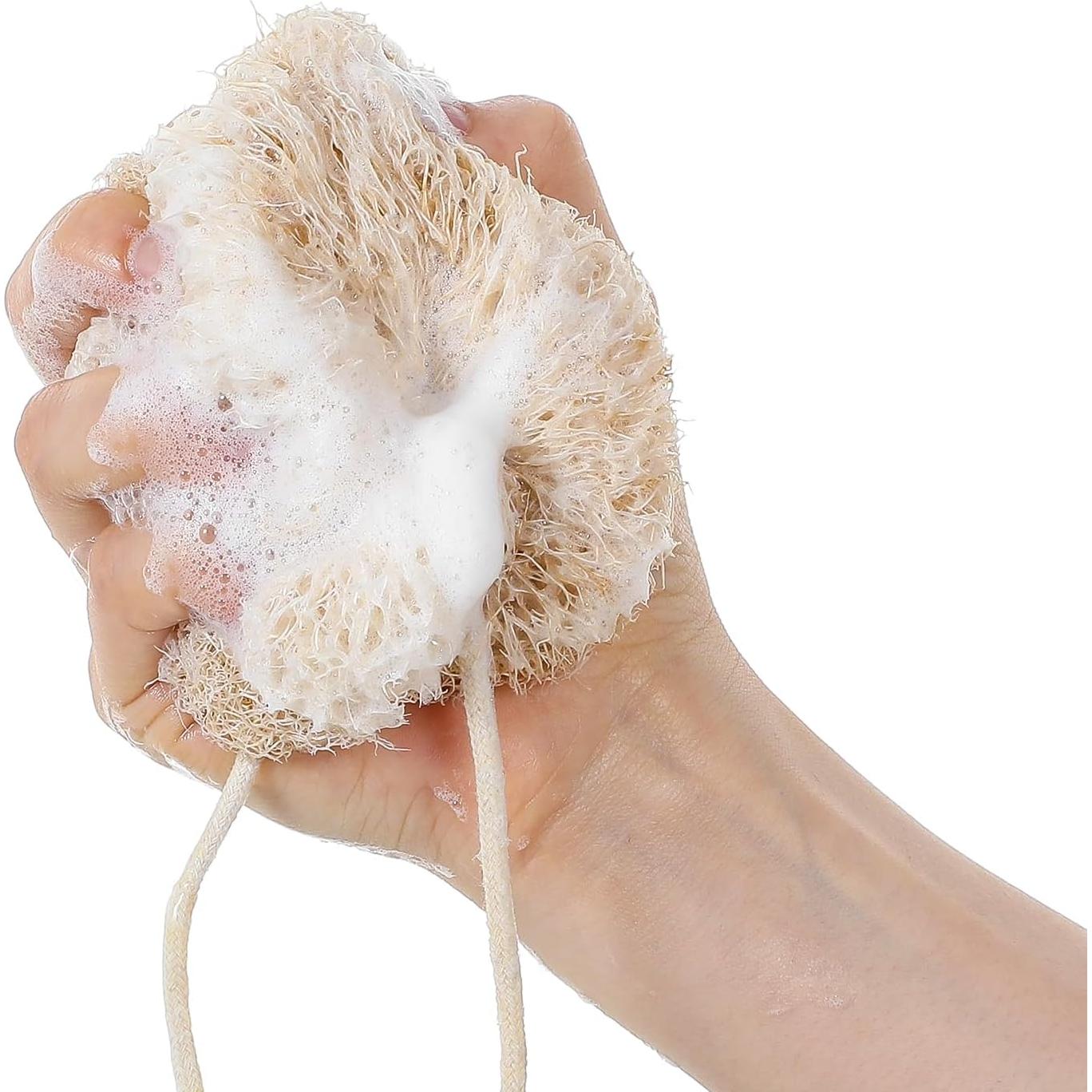 Esponja Natural de Lufa Exfoliante YBEATY 2 Pcs 10x10 cm