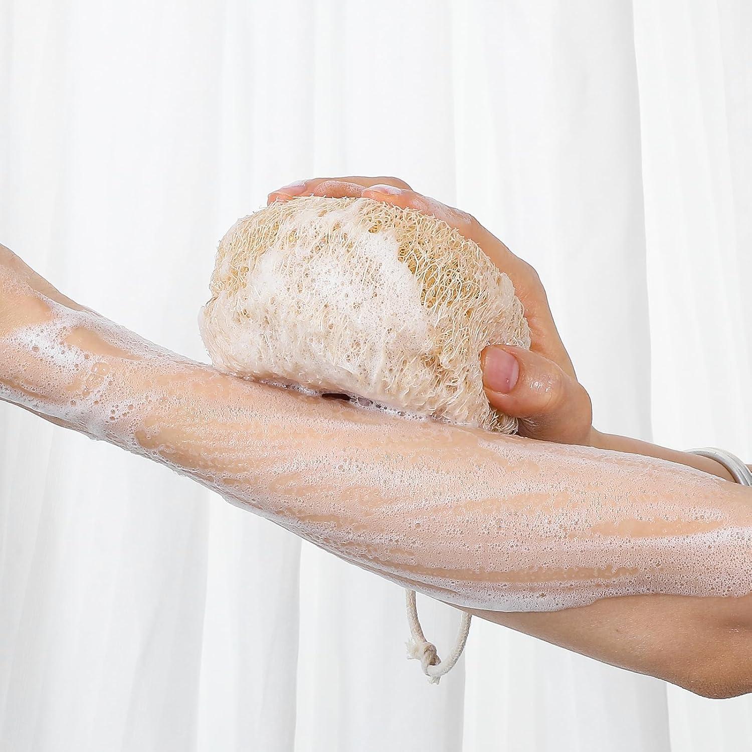 Esponja Natural de Lufa Exfoliante YBEATY 2 Pcs 10x10 cm