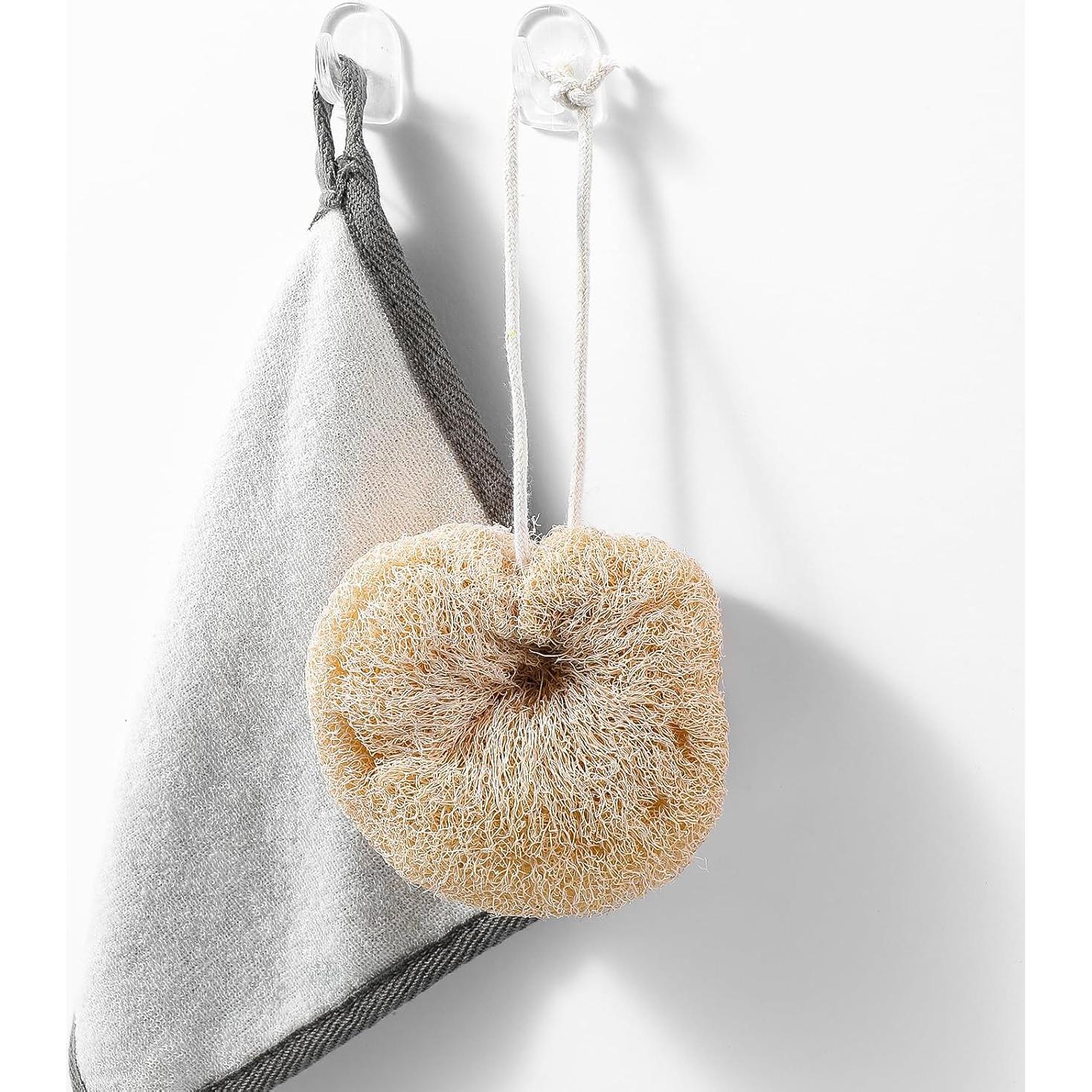 Esponja Natural de Lufa Exfoliante YBEATY 2 Pcs 10x10 cm