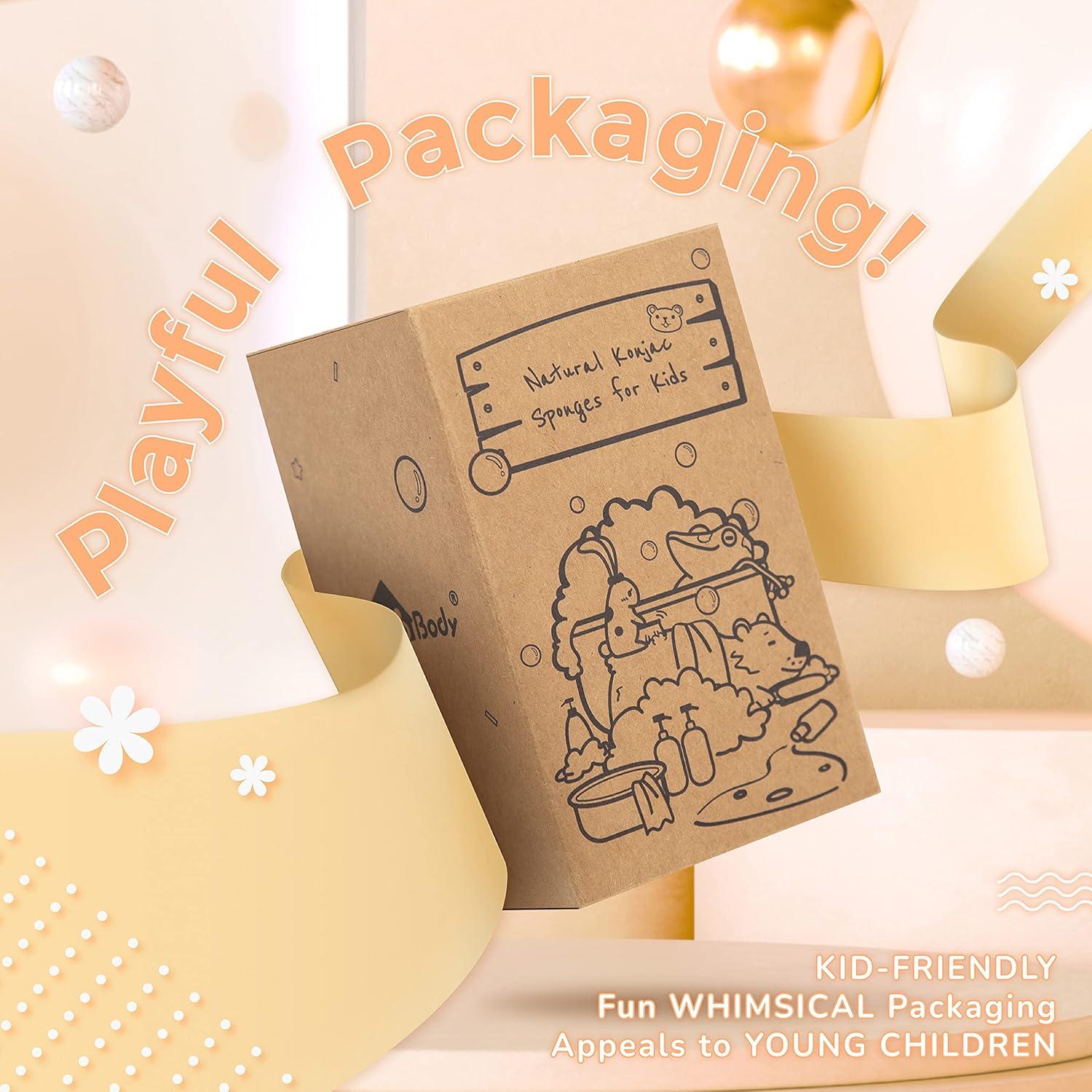 Esponjas de Konjac para Bebés MyHomeBody - Set 3 Piezas