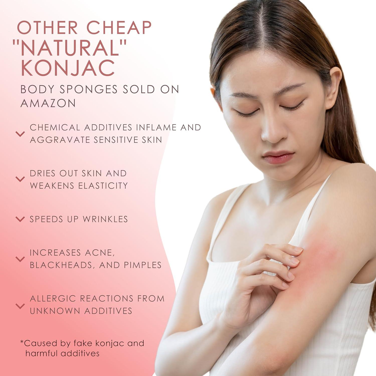 Esponjas Corporales de Konjac Our Earth Beauty - 2 Unidades 100% Naturales